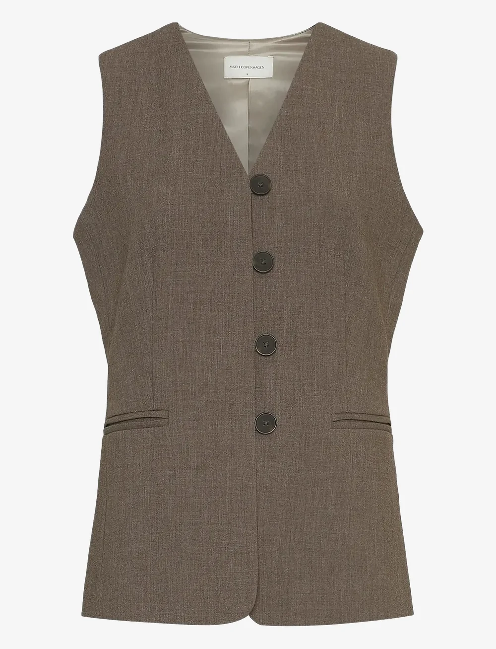 MSCH Copenhagen - MSCHRosina Michelle Waistcoat - westen - slate black mel - 0