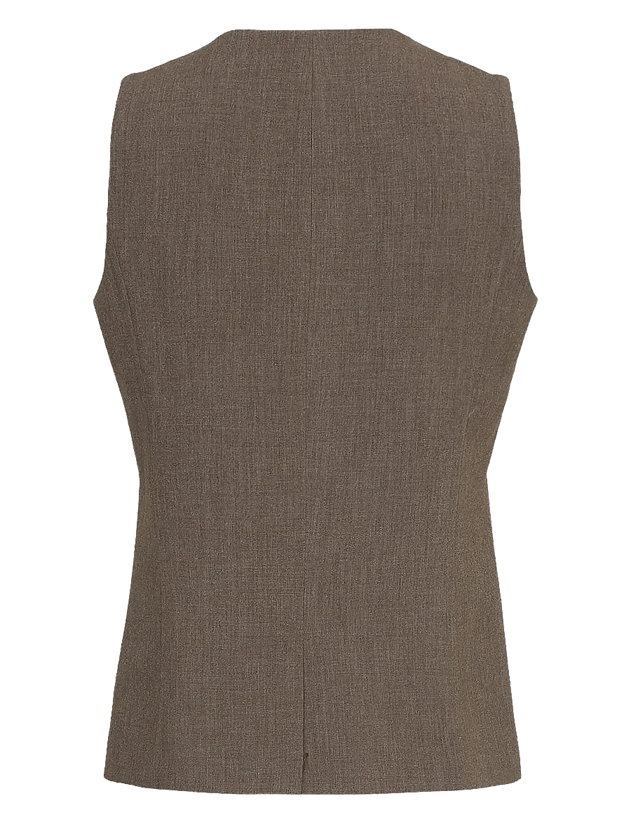 MSCH Copenhagen - MSCHRosina Michelle Waistcoat - kostymvästar - slate black mel - 1