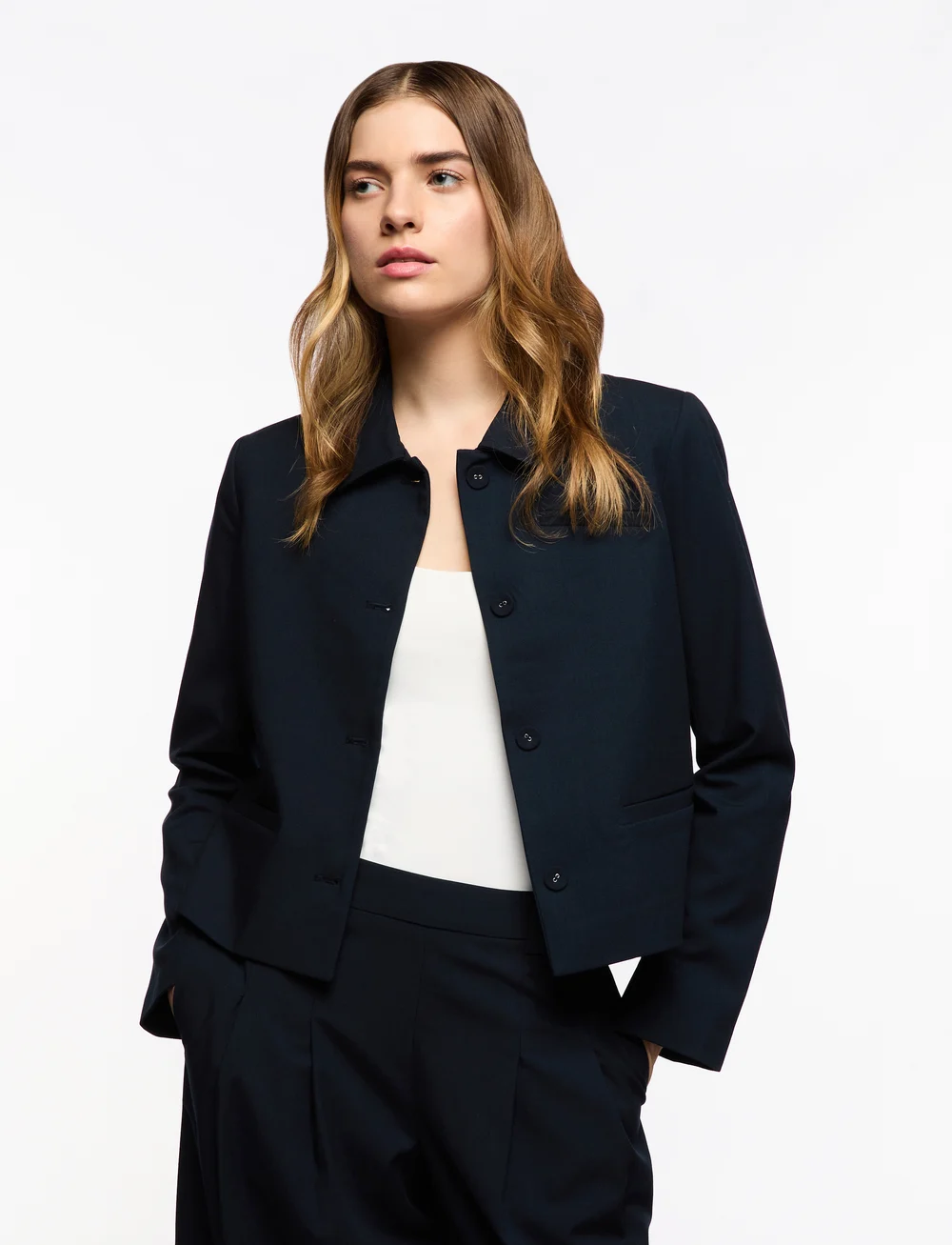 MSCH Copenhagen - MSCHWilder Blazer - cropped blazers - sky captain - 0