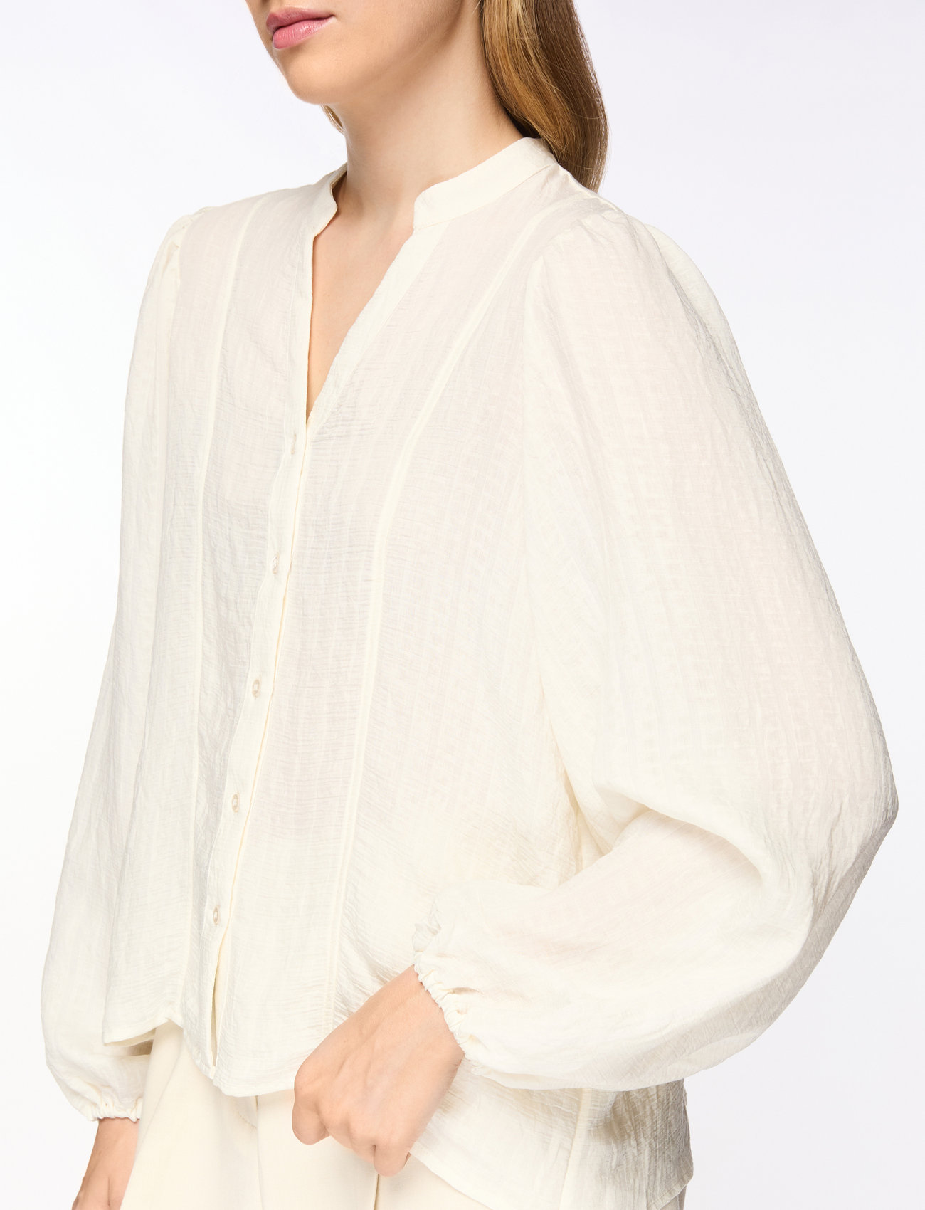 MSCH Copenhagen - MSCHBlanka Amrita Shirt - långärmade skjortor - egret - 5