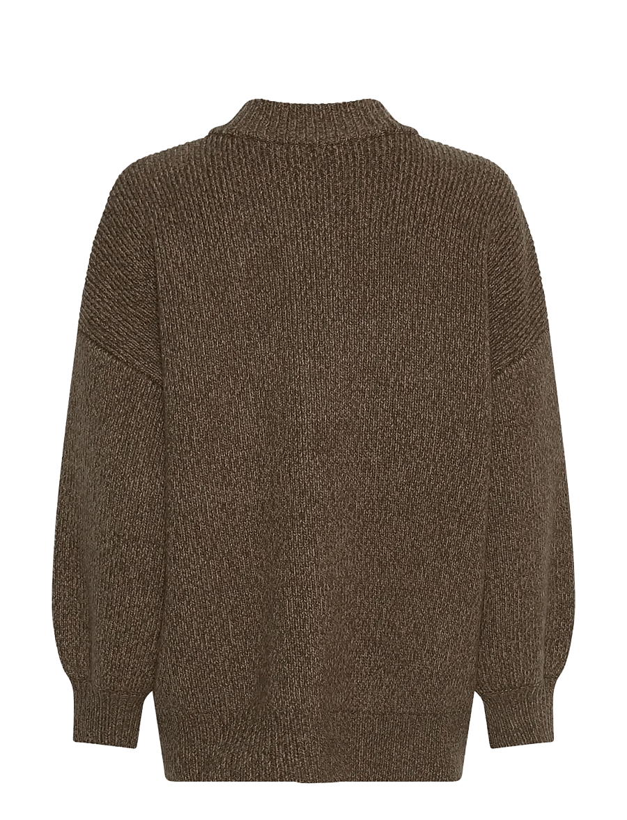MSCH Copenhagen - MSCHLissi Knit Jacket - neuletakit - slate black mel - 1
