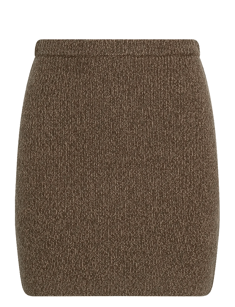 MSCH Copenhagen - MSCHLissi Skirt - spódnice dzianinowe - slate black mel - 0