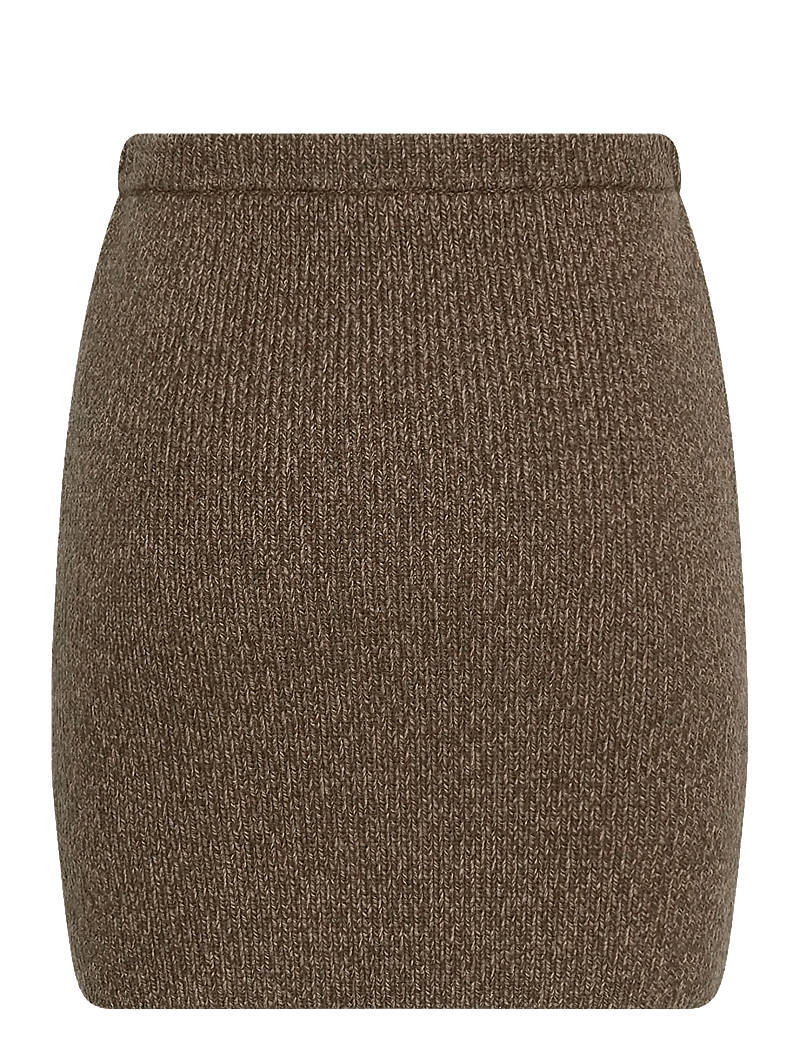 MSCH Copenhagen - MSCHLissi Skirt - spódnice dzianinowe - slate black mel - 1