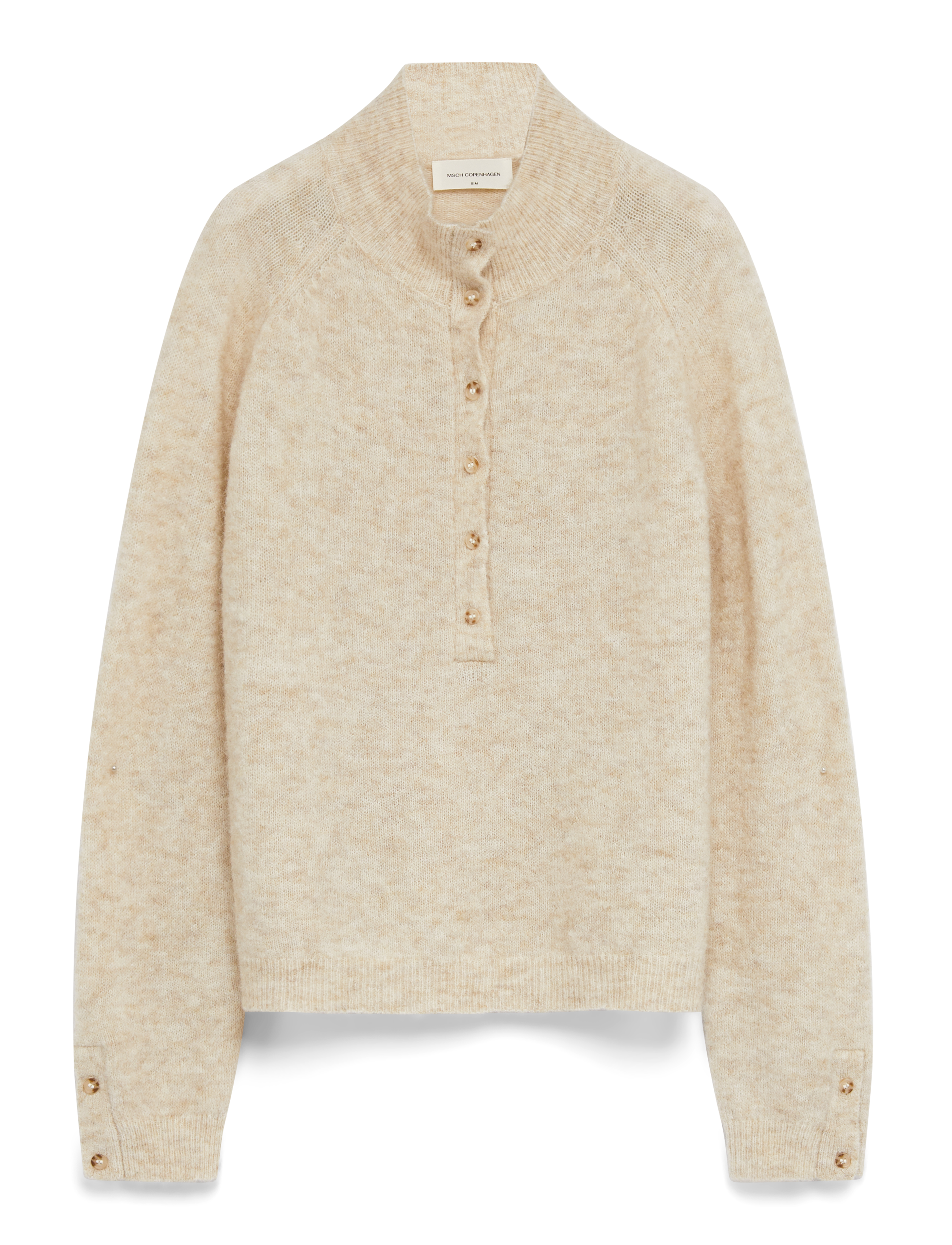 MSCH Copenhagen MSCHMilania Hope M Pullover - Tøj - OATMEAL MELANGE / cream