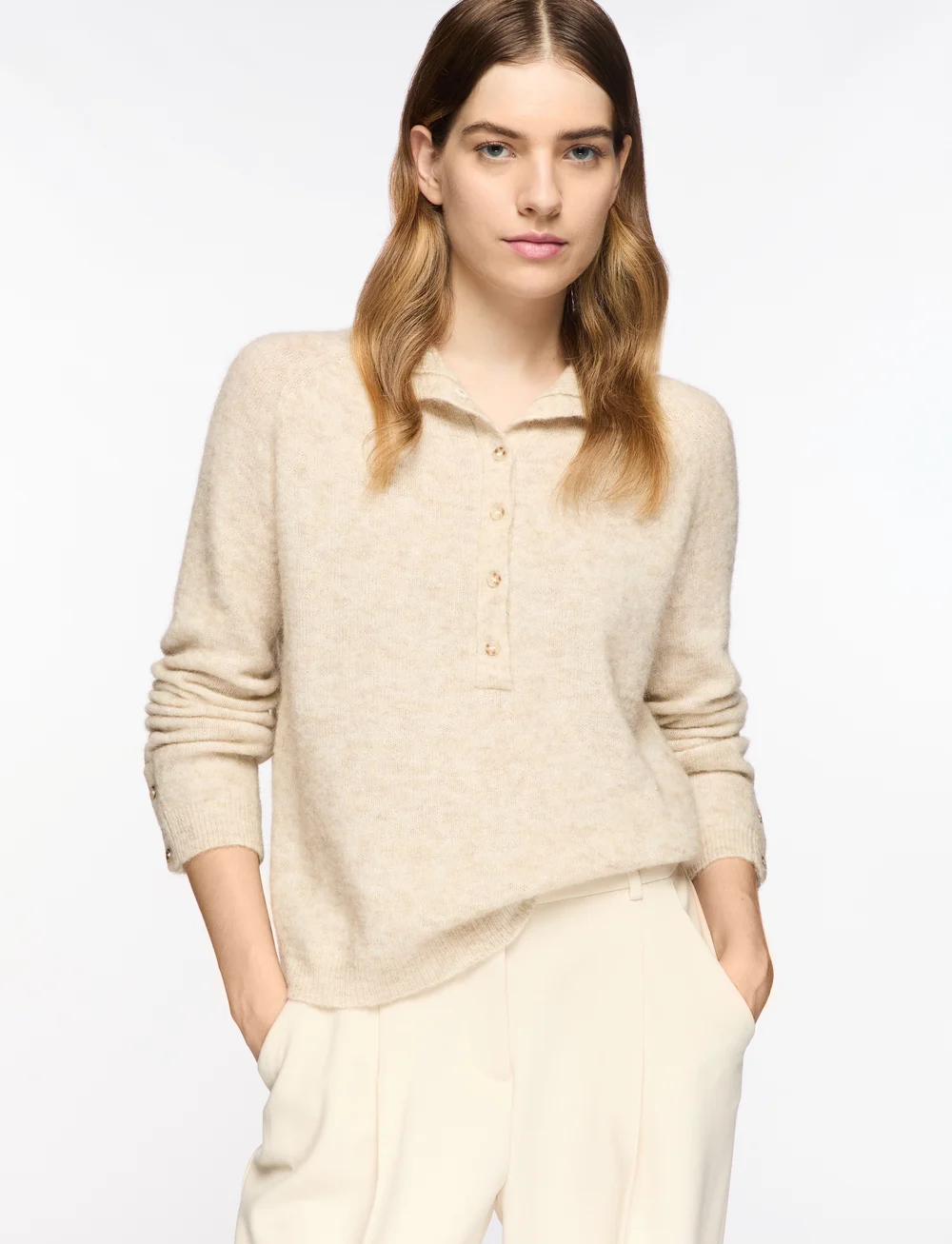 MSCH Copenhagen - MSCHMilania Hope M Pullover - tröjor - oatmeal melange - 0