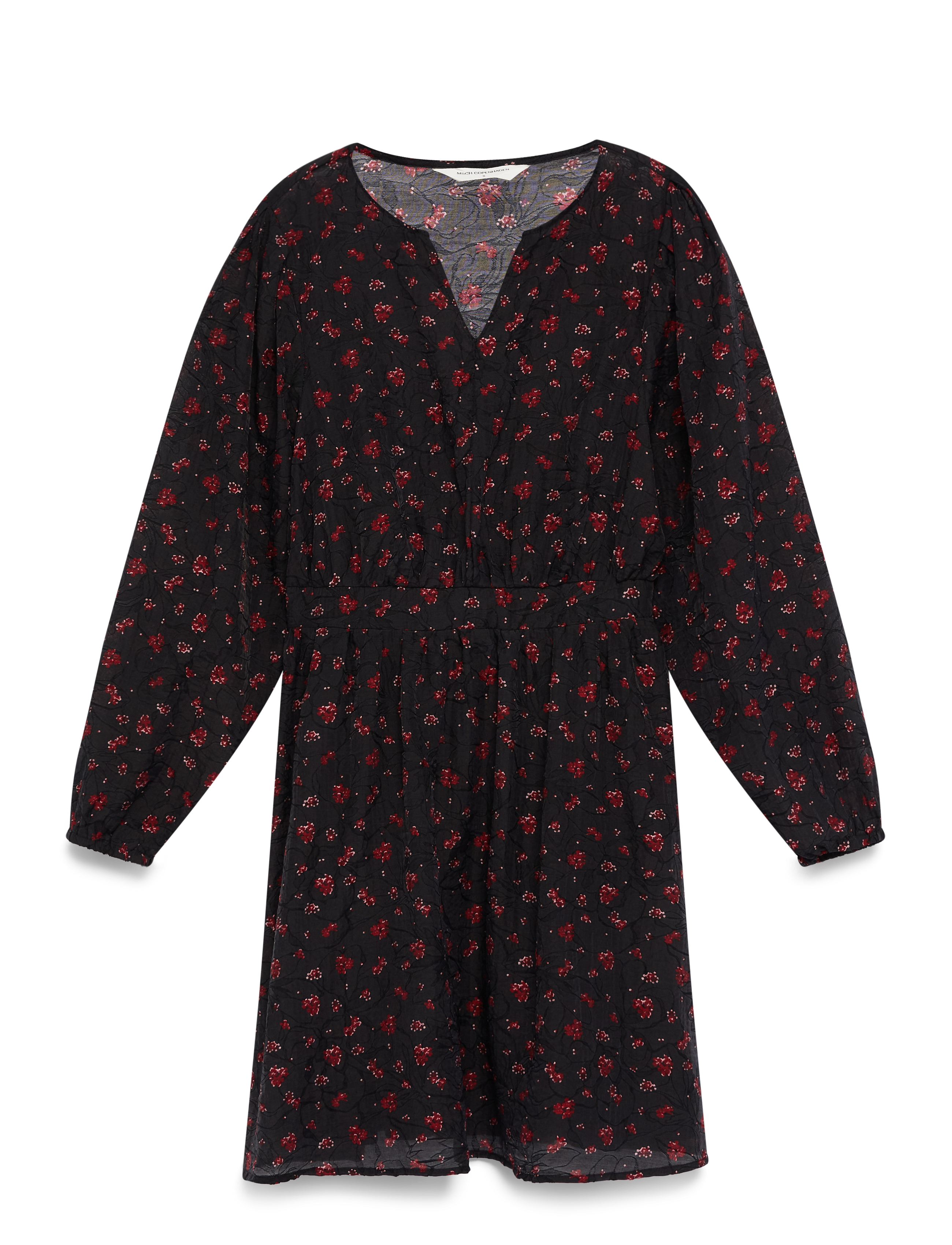 MSCH Copenhagen MSCHNancy Dress AOP - Kleidid - SYRAH FLOWER / black