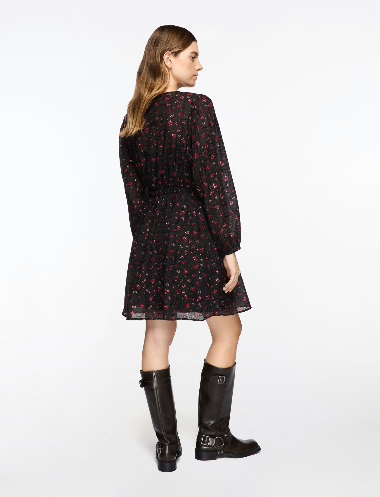 MSCH Copenhagen - MSCHNancy Dress AOP - sumarkjólar - syrah flower - 4