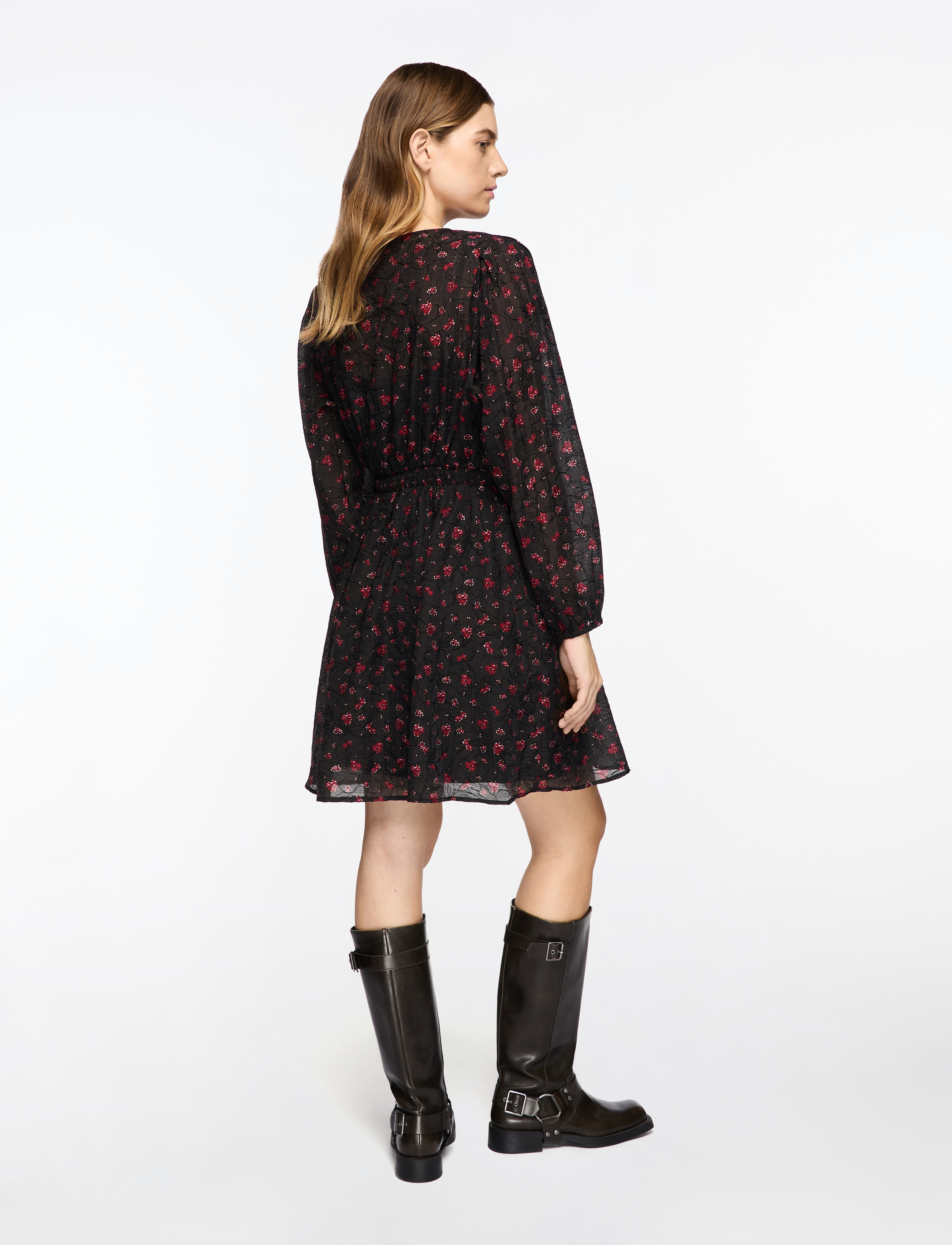 MSCH Copenhagen - MSCHNancy Dress AOP - sommarklänningar - syrah flower - 4