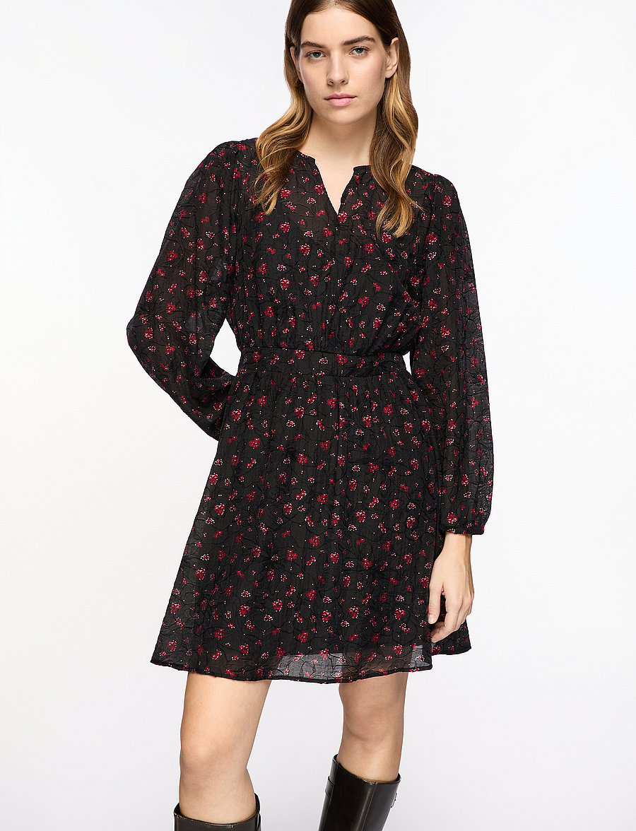 MSCH Copenhagen - MSCHNancy Dress AOP - suvekleidid - syrah flower - 0