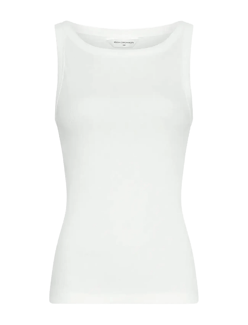 MSCH Copenhagen - MSCHGubbe Rasmia SL Top - linnen - bright white - 0