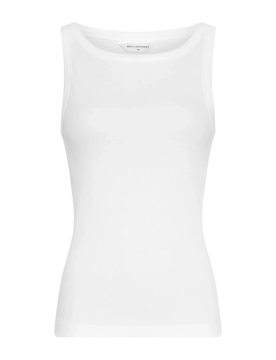 MSCH Copenhagen - MSCHGubbe Rasmia SL Top - hihattomat paidat - bright white - 0