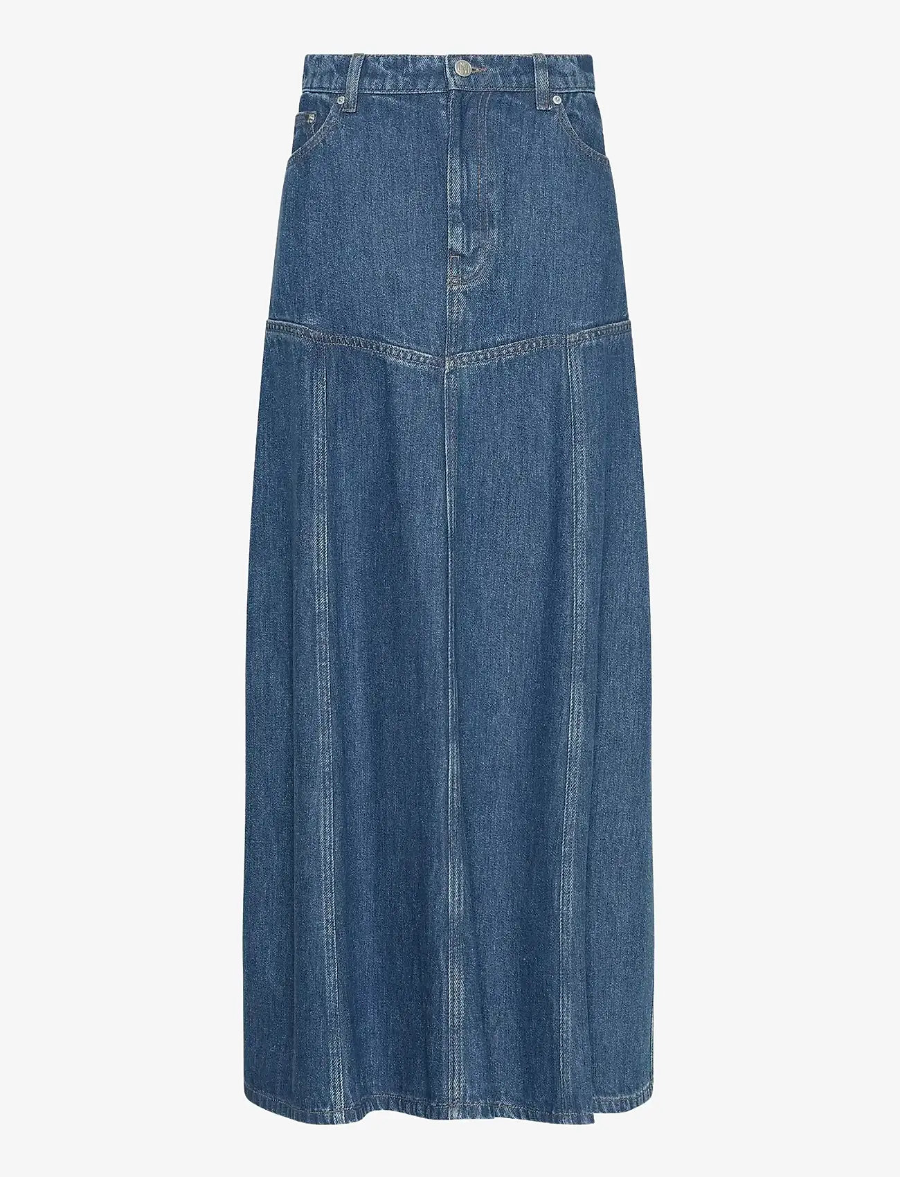 MSCH Copenhagen - MSCHLaurentine Rue HW Skirt - teksaseelikud - mid blue wash - 0