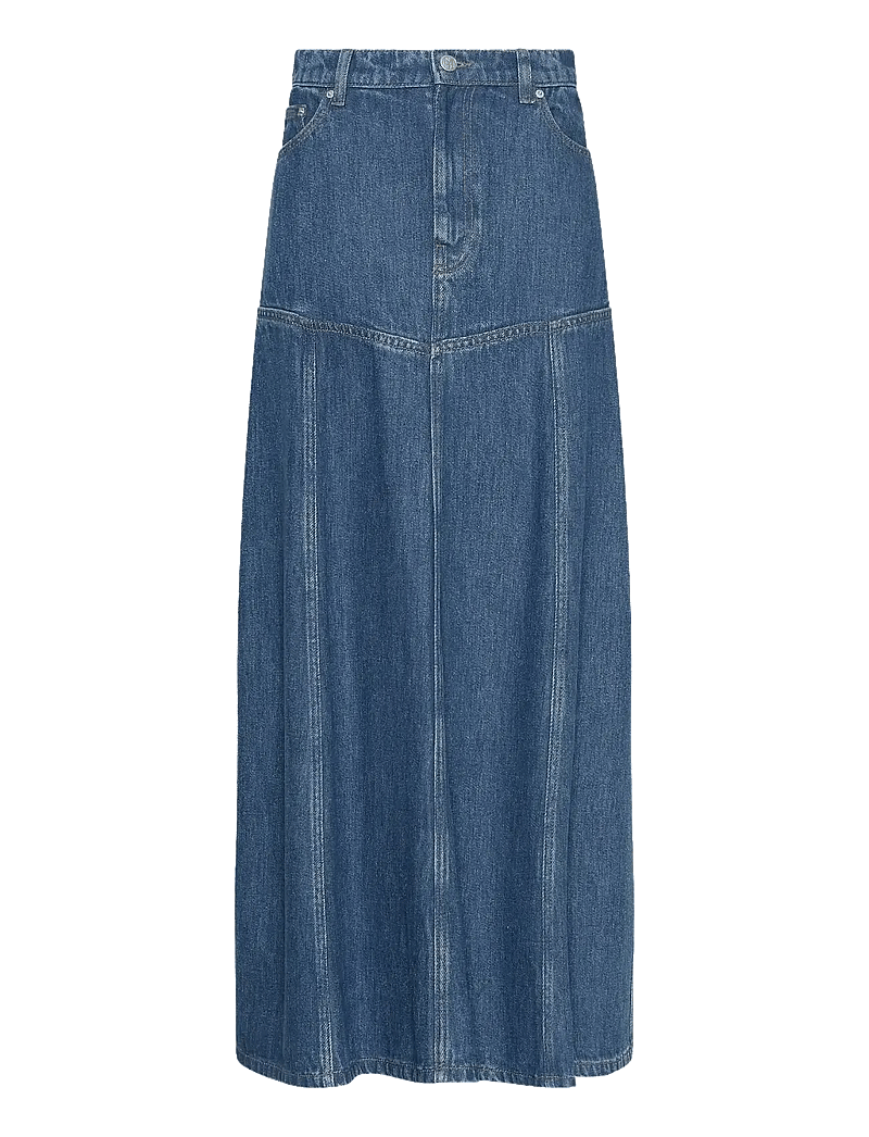 MSCH Copenhagen - MSCHLaurentine Rue HW Skirt - denim skirts - mid blue wash - 0