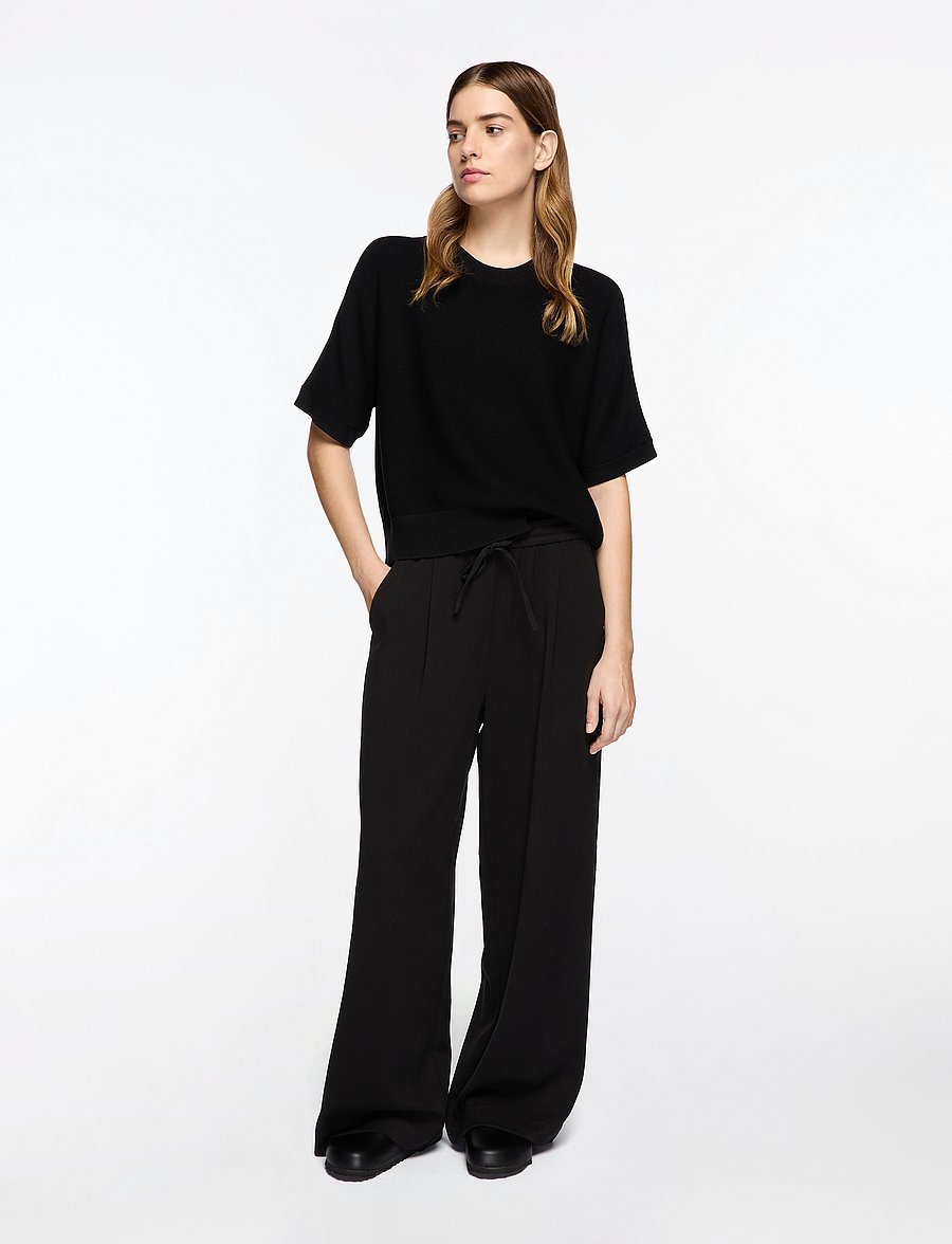 MSCH Copenhagen - MSCHThamira 2/4 Pullover - stuttermarbolir og toppar - black - 2