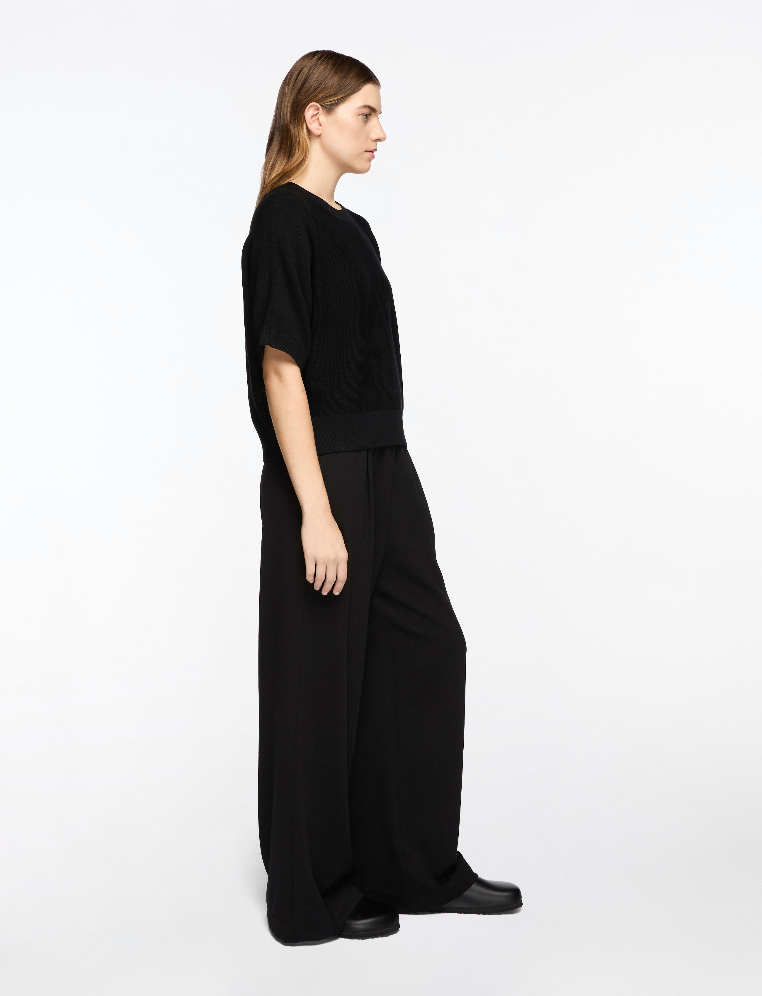 MSCH Copenhagen - MSCHThamira 2/4 Pullover - t-shirts - black - 3