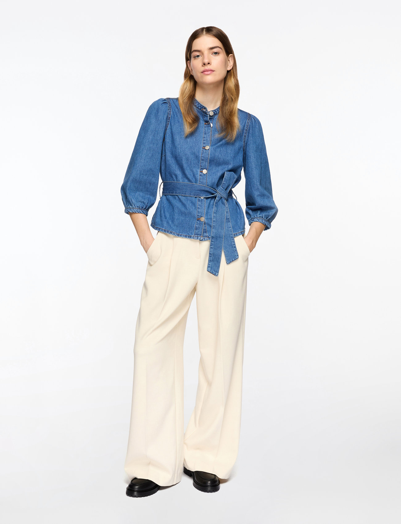 MSCH Copenhagen - MSCHRylan Elena 3/4 Shirt - denim shirts - mid blue wash - 2