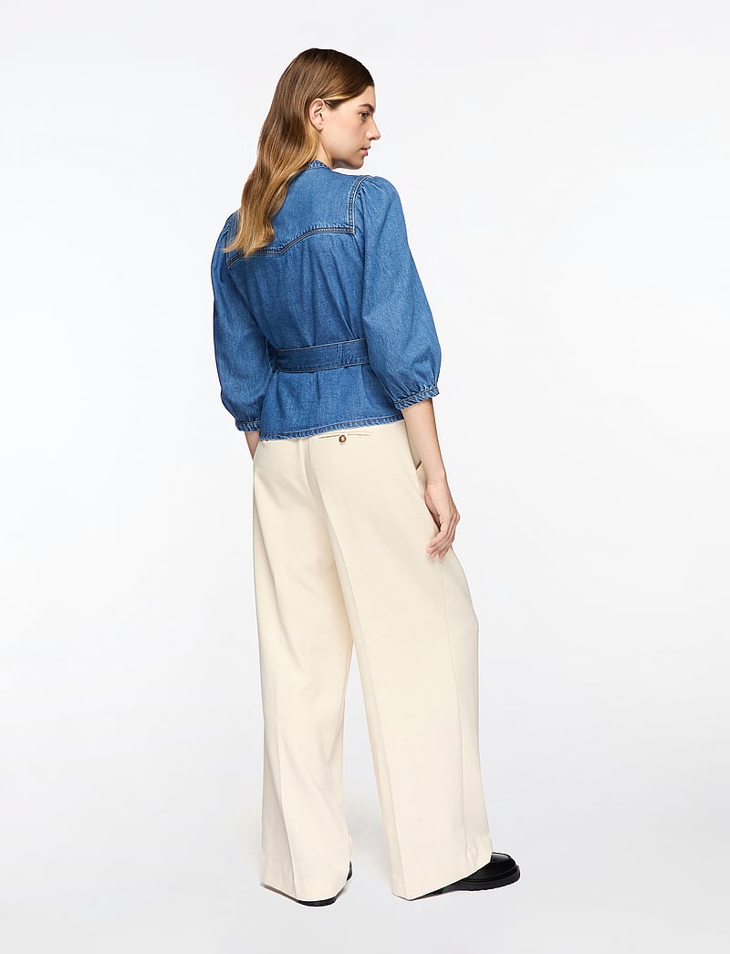 MSCH Copenhagen - MSCHRylan Elena 3/4 Shirt - jeansskjortor - mid blue wash - 4