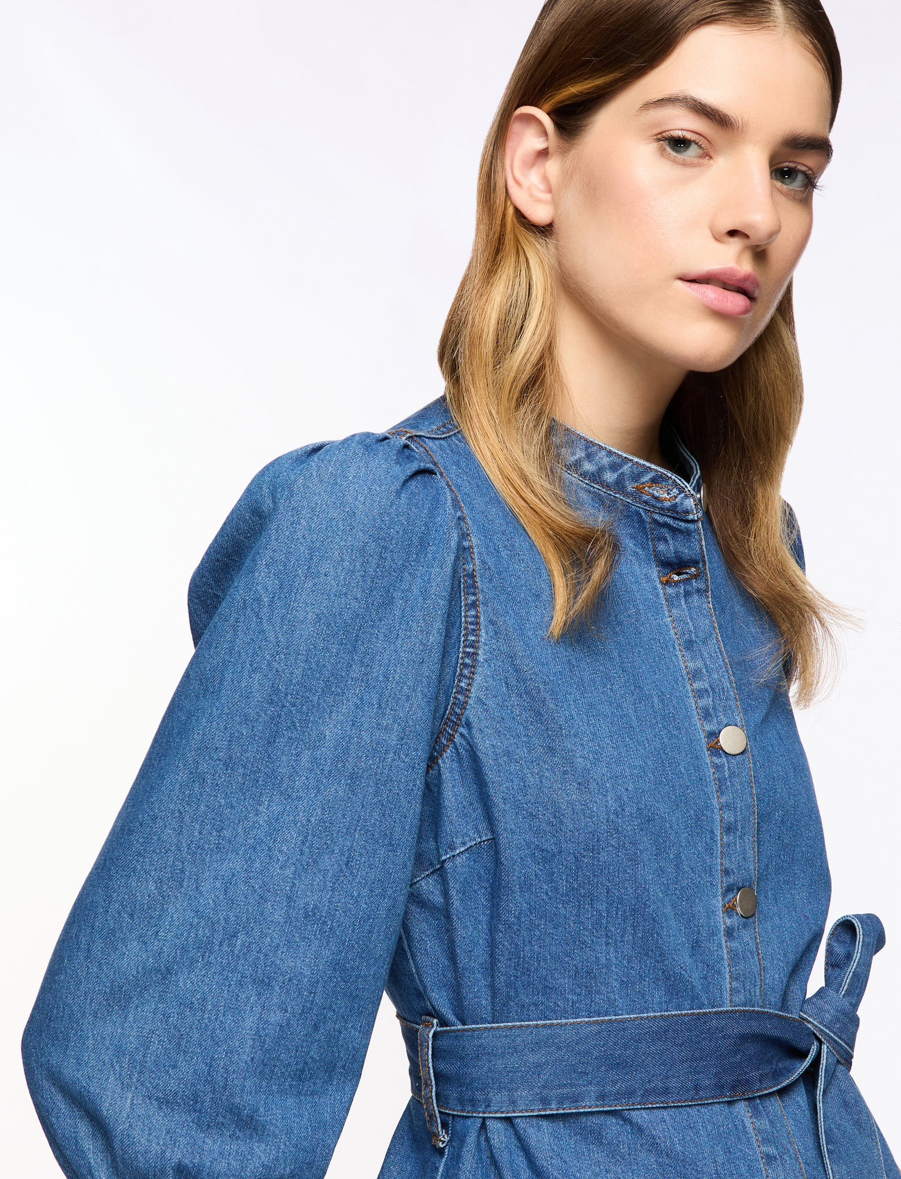 MSCH Copenhagen - MSCHRylan Elena 3/4 Shirt - denim shirts - mid blue wash - 5