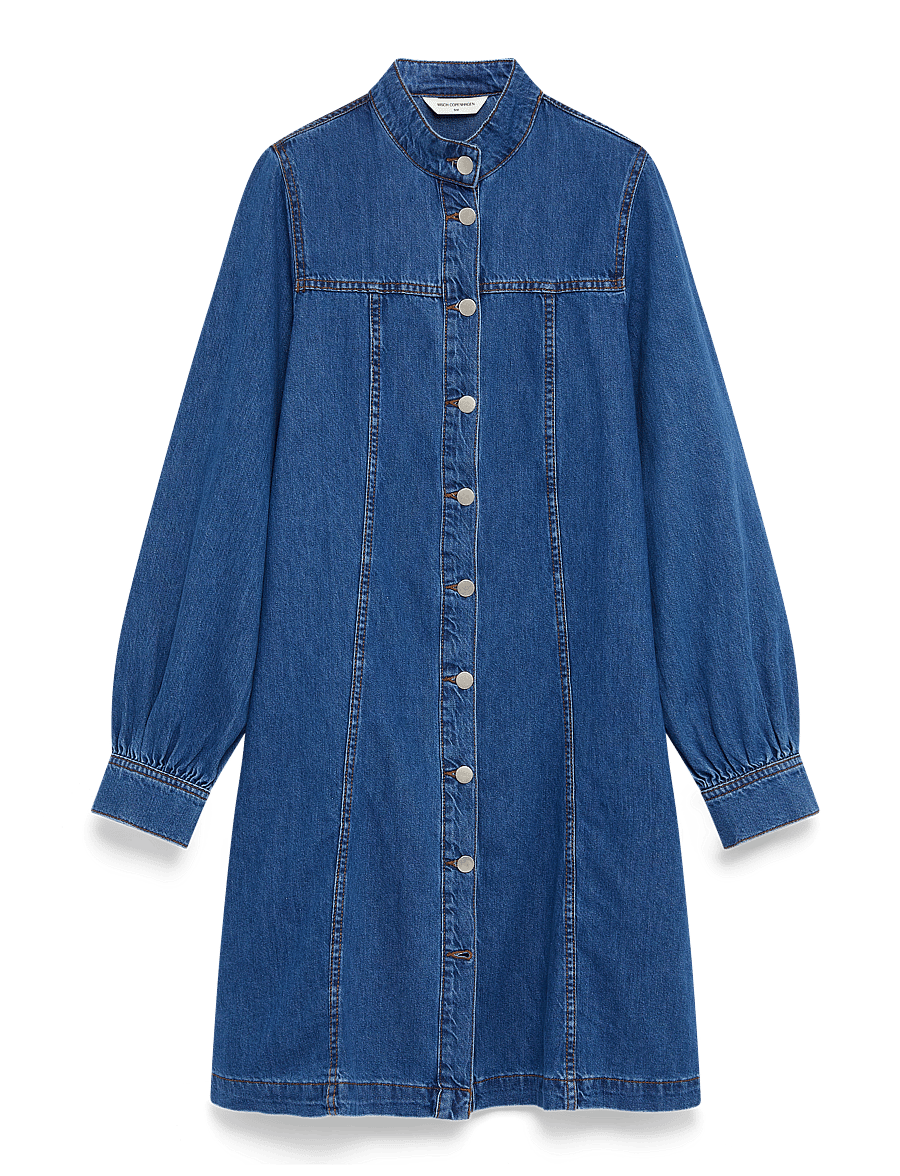 MSCH Copenhagen - MSCHRylan Elena Shirt Dress - skjortekjoler - mid blue wash - 1