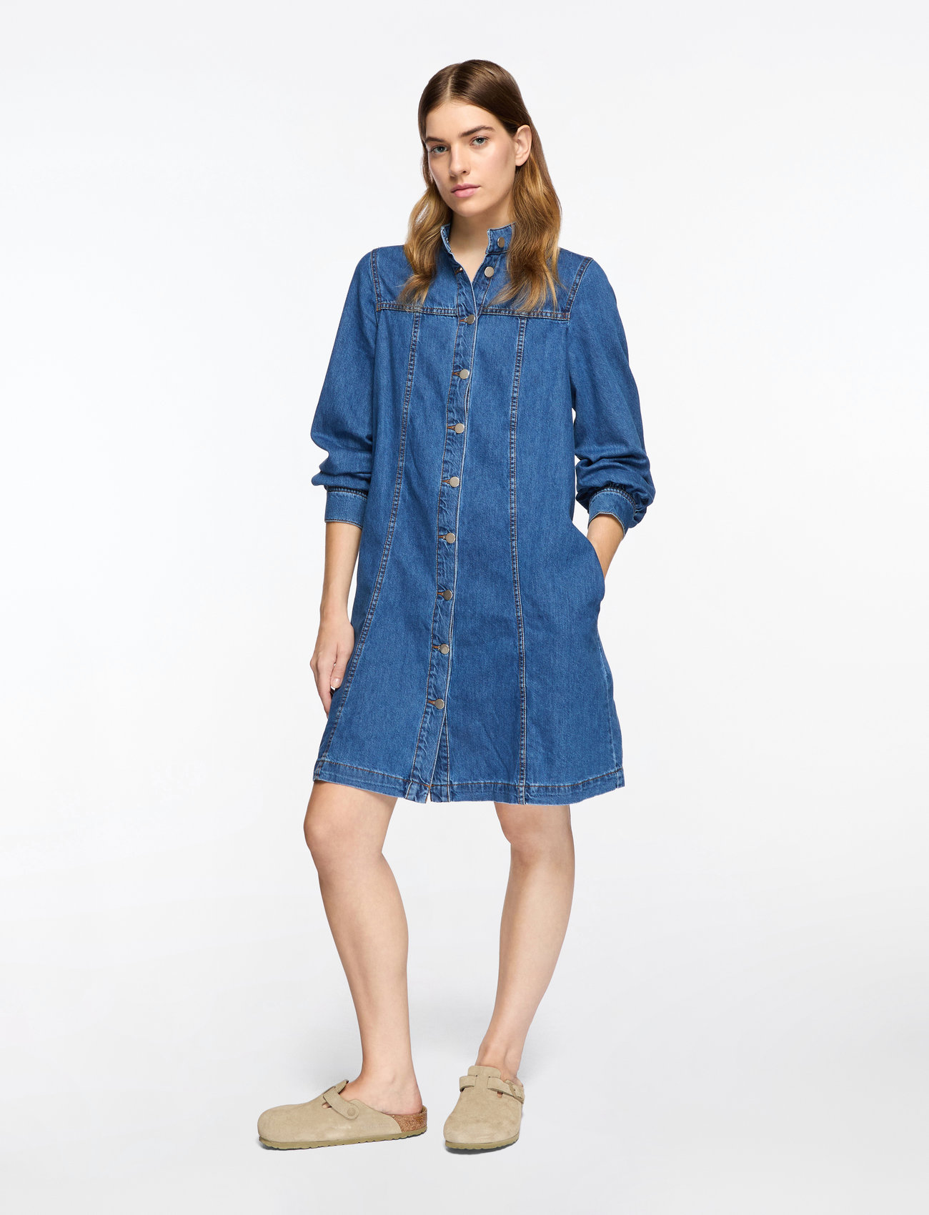MSCH Copenhagen - MSCHRylan Elena Shirt Dress - särkkleidid - mid blue wash - 2