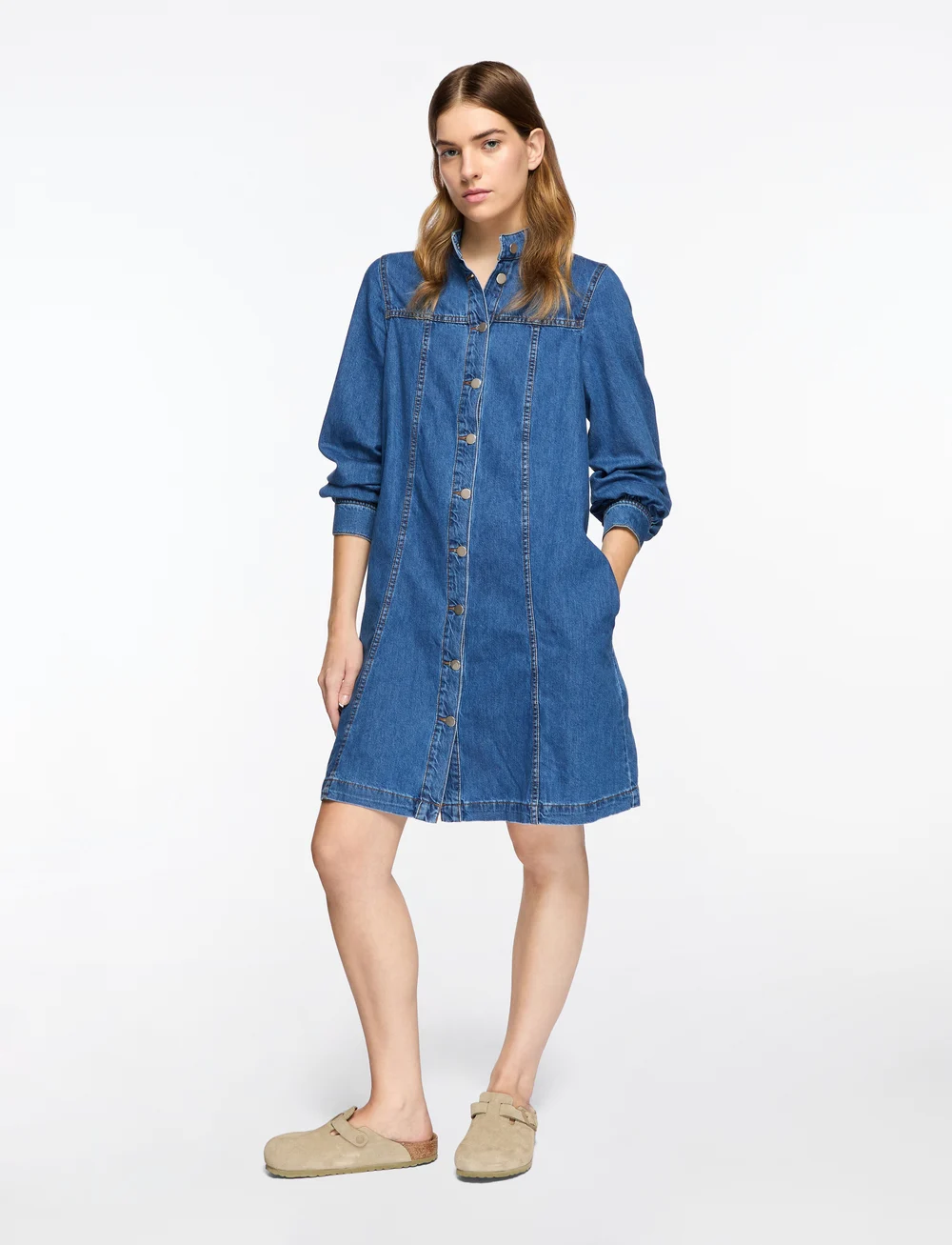MSCH Copenhagen - MSCHRylan Elena Shirt Dress - hemdkleider - mid blue wash - 2