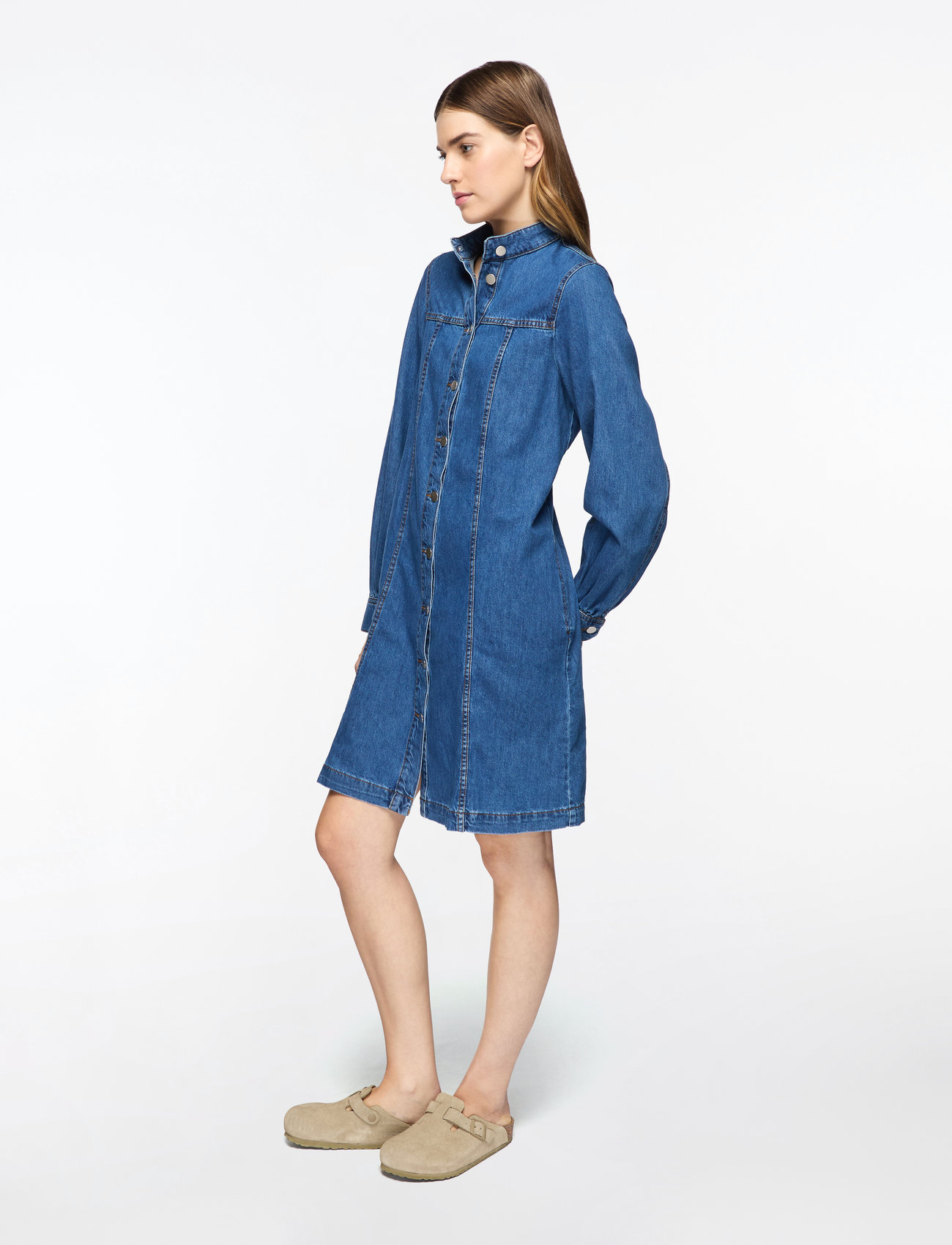 MSCH Copenhagen - MSCHRylan Elena Shirt Dress - särkkleidid - mid blue wash - 3