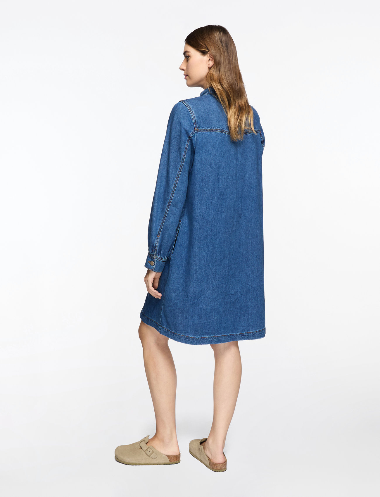 MSCH Copenhagen - MSCHRylan Elena Shirt Dress - särkkleidid - mid blue wash - 4