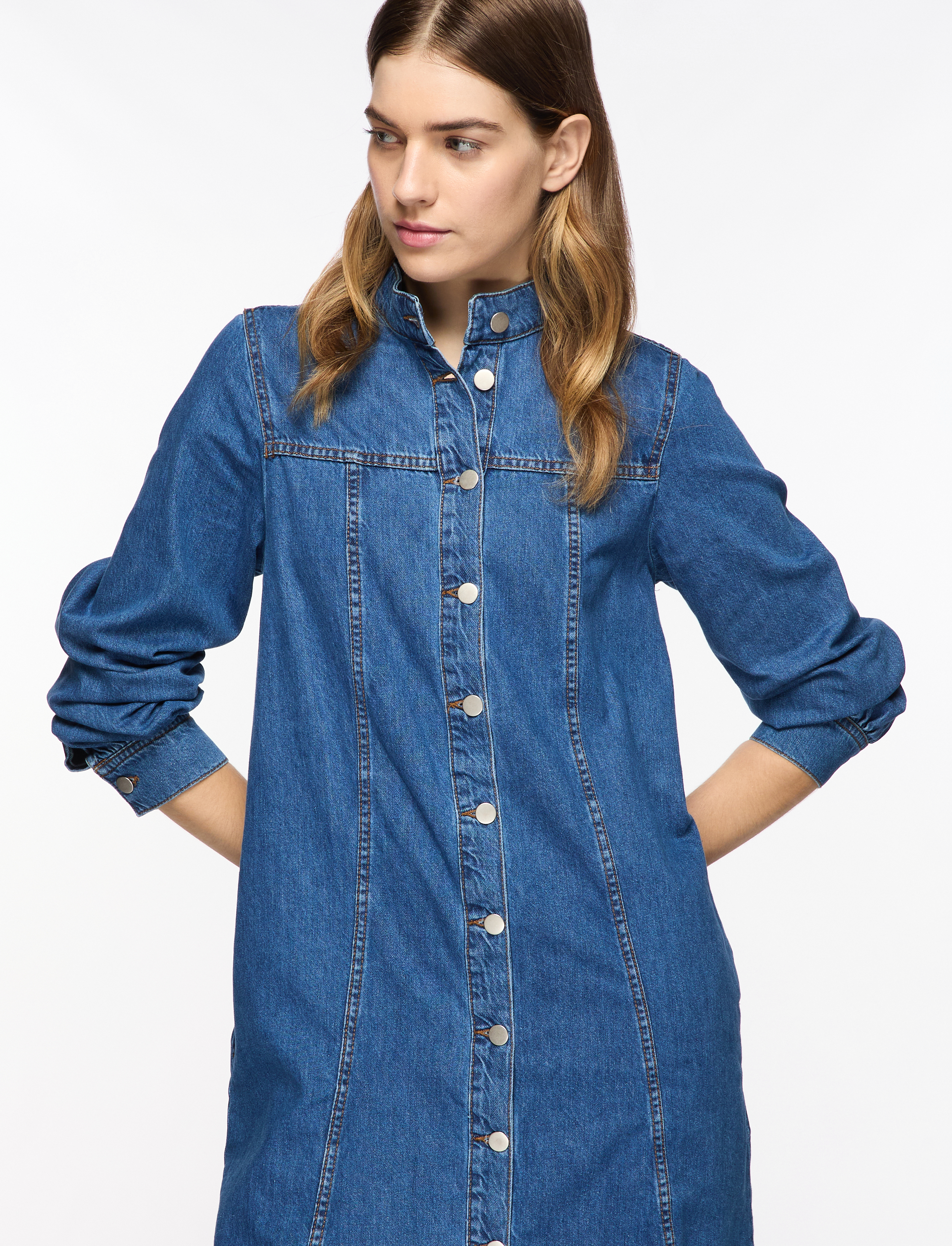 MSCH Copenhagen MSCHRylan Elena Shirt Dress - Tøj - MID BLUE WASH / blue