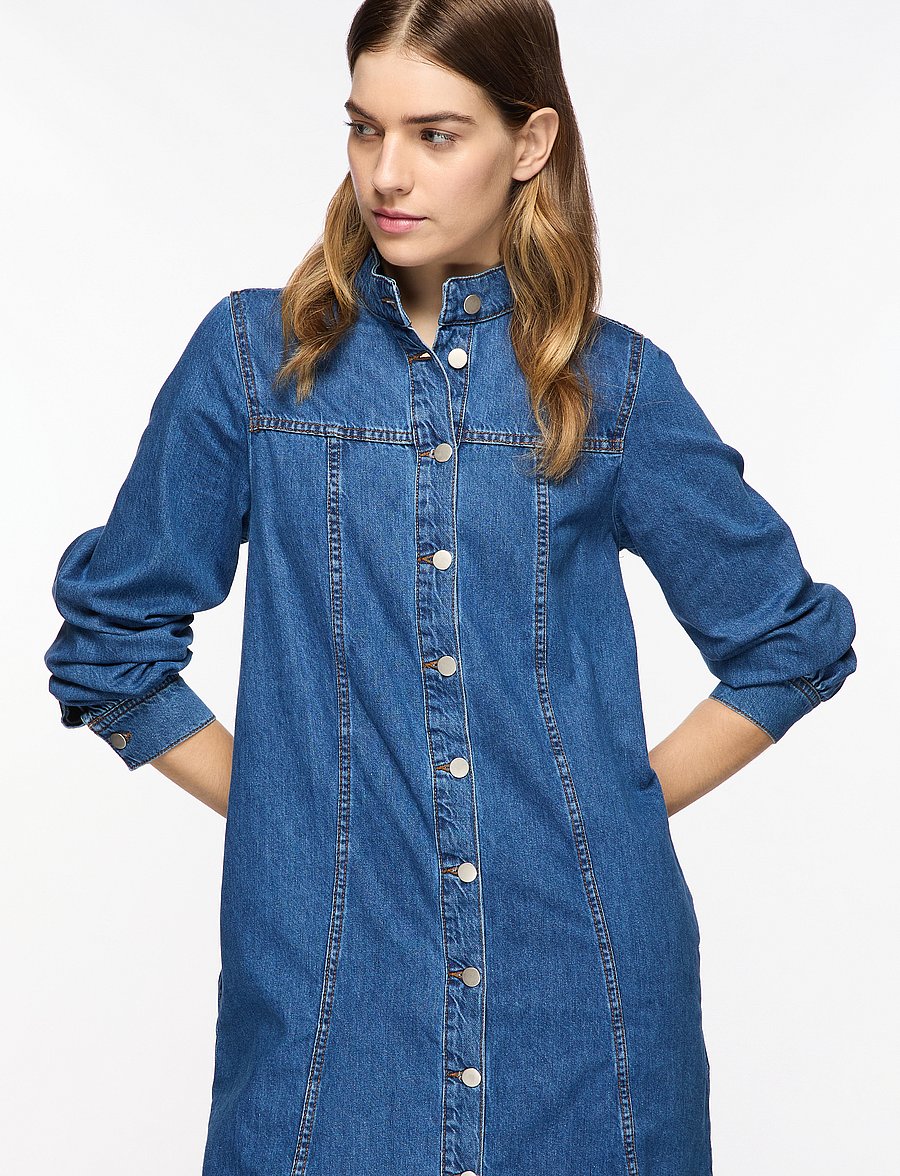 MSCH Copenhagen - MSCHRylan Elena Shirt Dress - skjortekjoler - mid blue wash - 0
