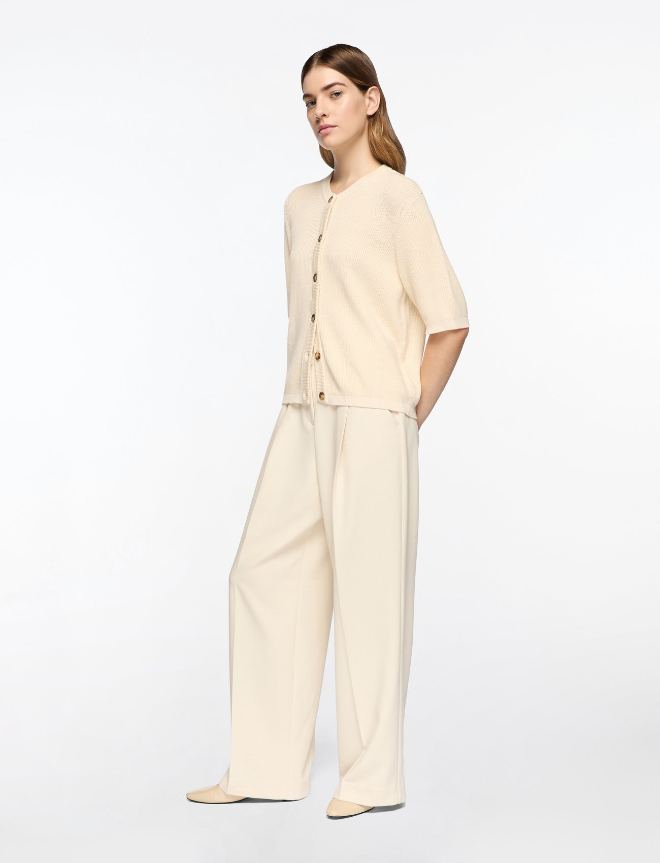 MSCH Copenhagen - MSCHThamira 2/4 Cardigan - cardigans - fog - 3