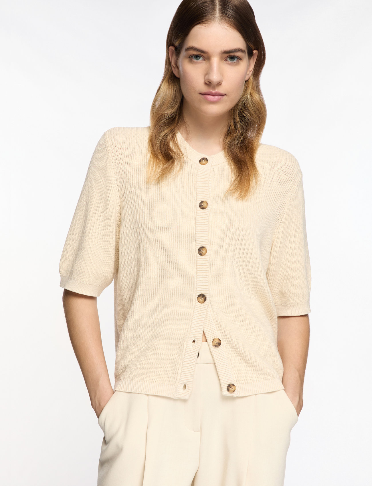 MSCH Copenhagen - MSCHThamira 2/4 Cardigan - cardigans - fog - 0