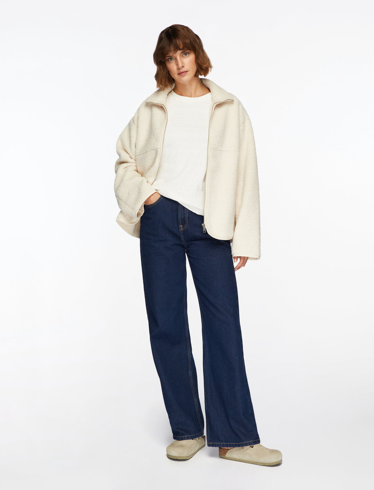 MSCH Copenhagen - MSCHElmira Puff Tee - t-shirts - egret - 2