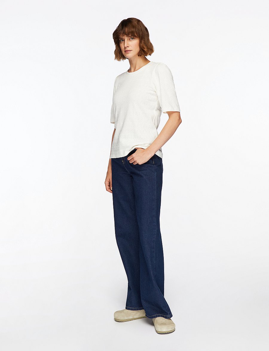 MSCH Copenhagen - MSCHElmira Puff Tee - t-shirts - egret - 3