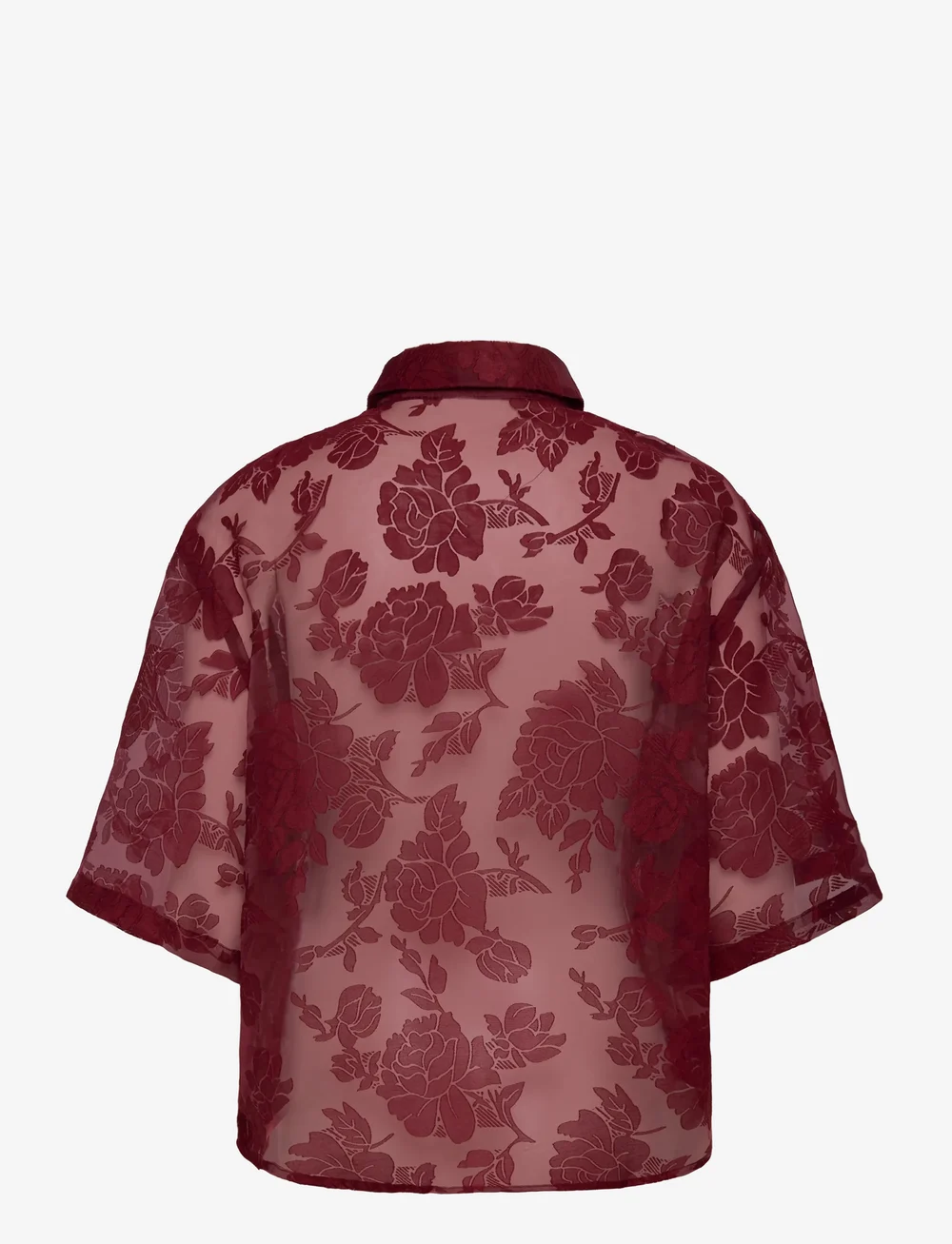 MSCH Copenhagen - MSCHLettiche 3/4 Shirt - kortärmade skjortor - syrah - 1