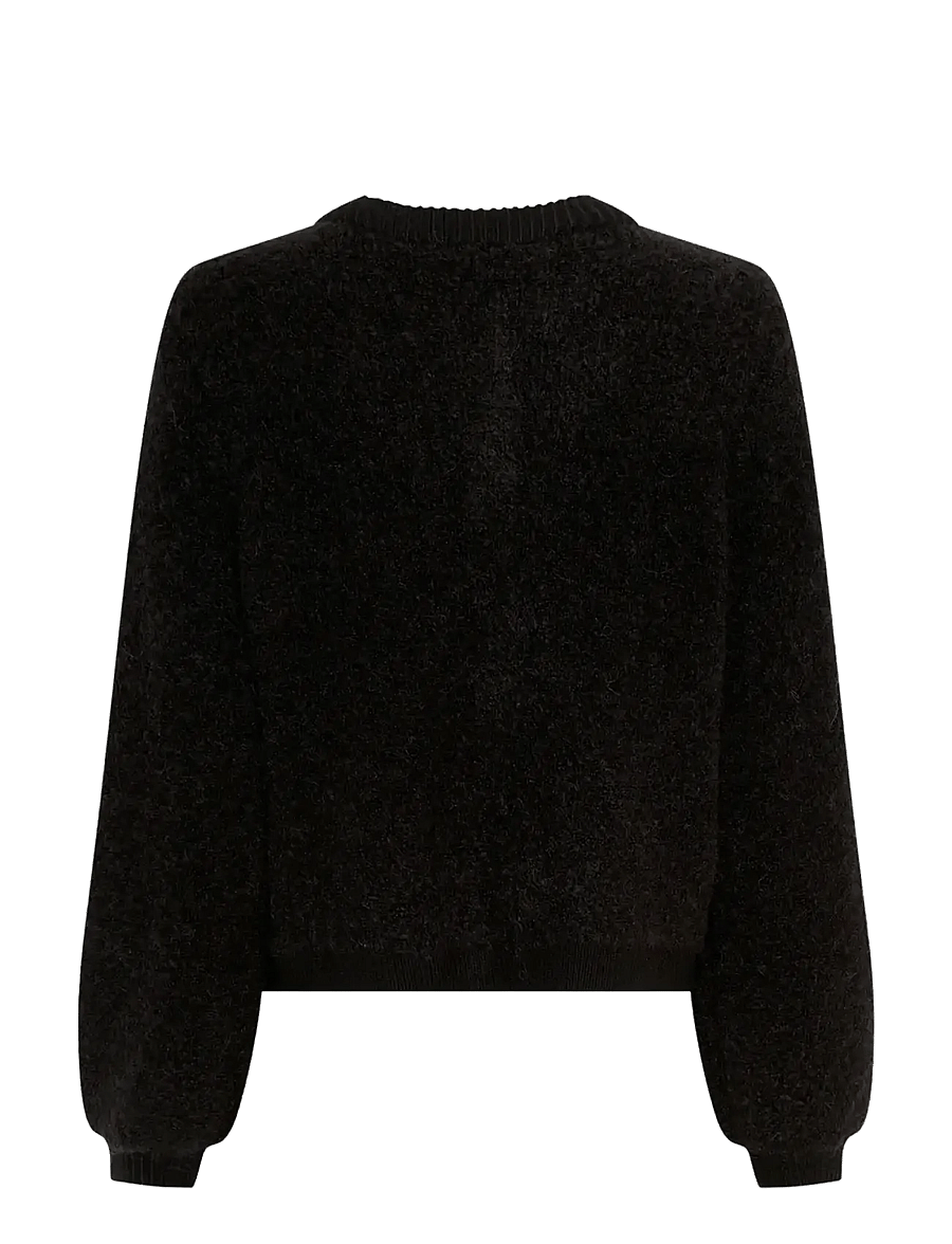 MSCH Copenhagen - MSCHNerida Knit Jacket - susegamieji megztiniai - black - 1