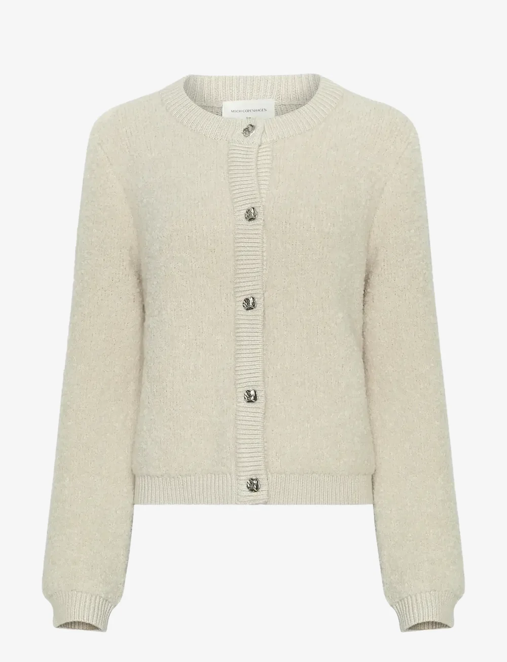 MSCH Copenhagen - MSCHNerida Knit Jacket - koftor - oatmeal - 0