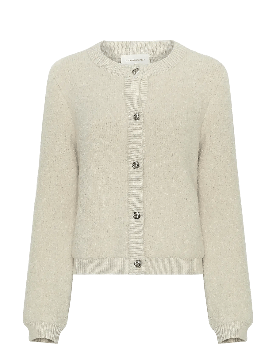 MSCH Copenhagen - MSCHNerida Knit Jacket - koftor - oatmeal - 0