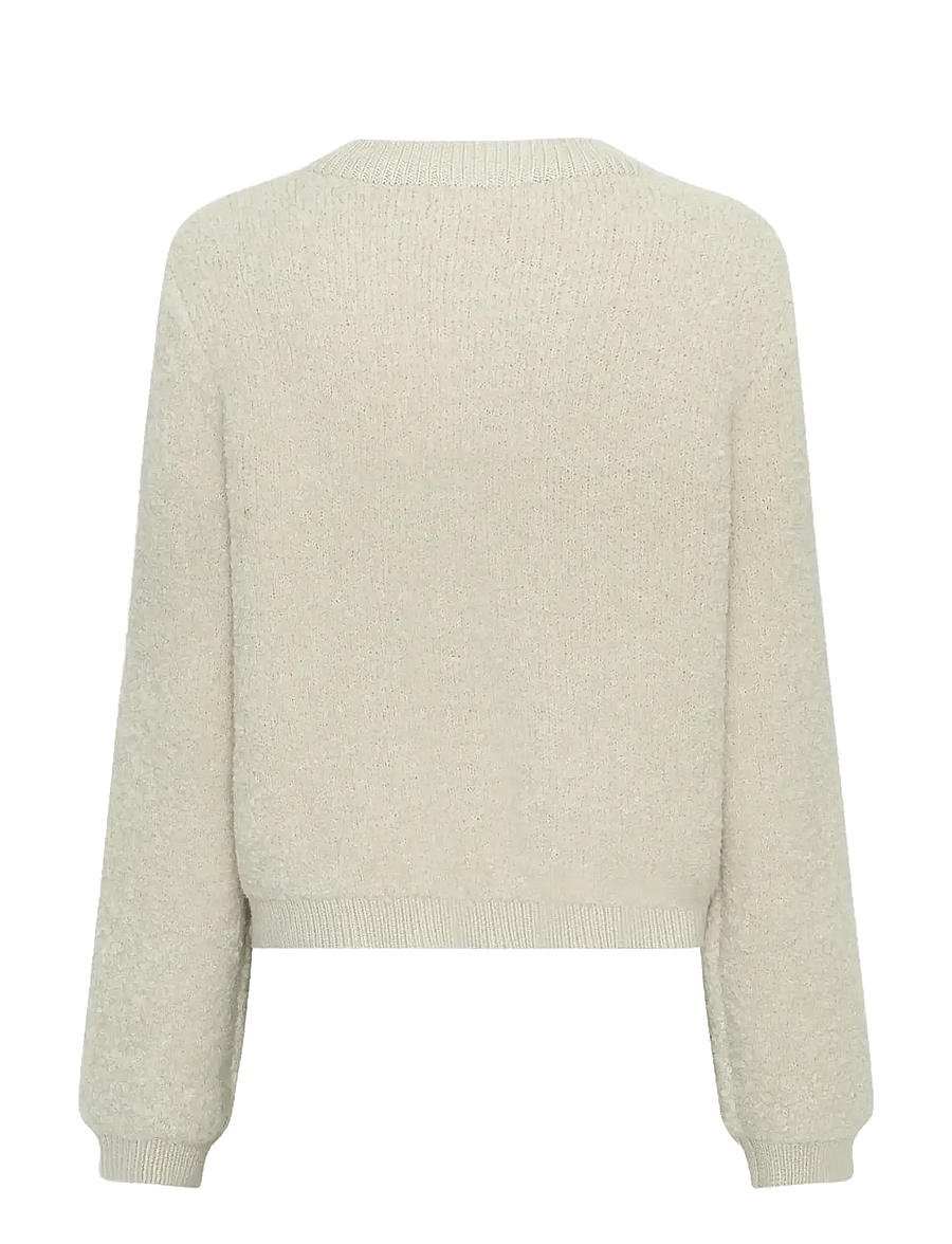 MSCH Copenhagen - MSCHNerida Knit Jacket - koftor - oatmeal - 1