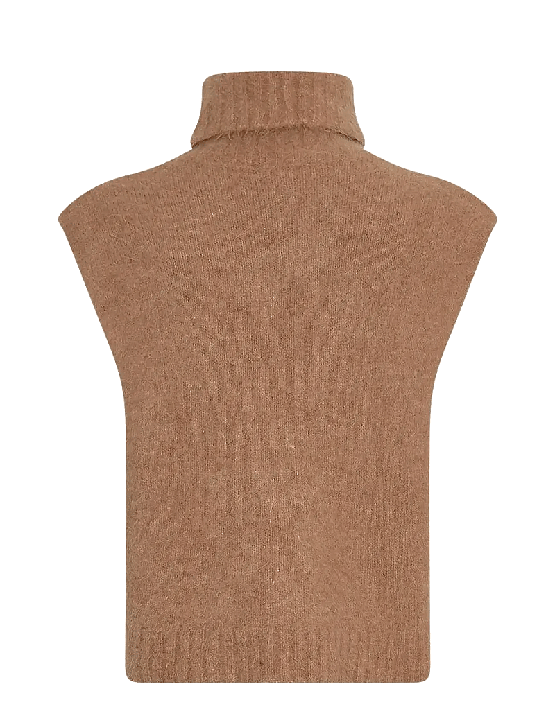 MSCH Copenhagen - MSCHThira Salmia R Vest - kootud vestid - toasted coconut - 1