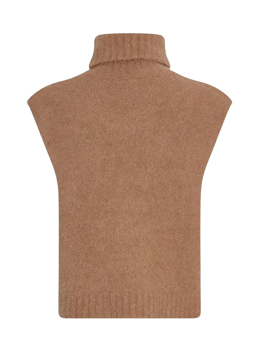 MSCH Copenhagen - MSCHThira Salmia R Vest - knitted vests - toasted coconut - 1