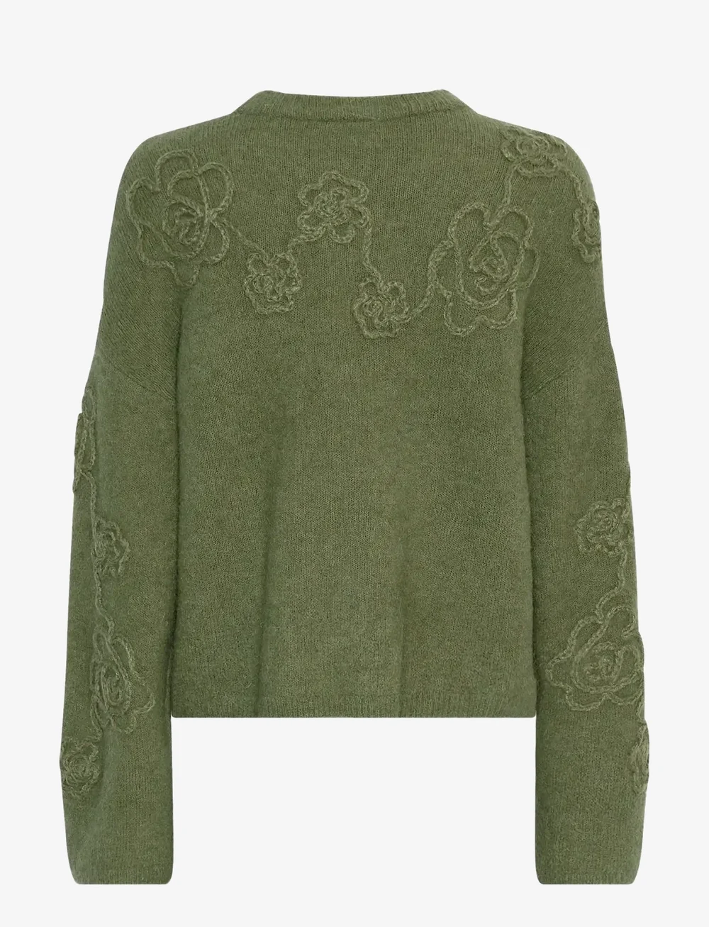 MSCH Copenhagen - MSCHMiabelle Hope Pullover EMB - kasdienis stilius - olivine/flower - 1