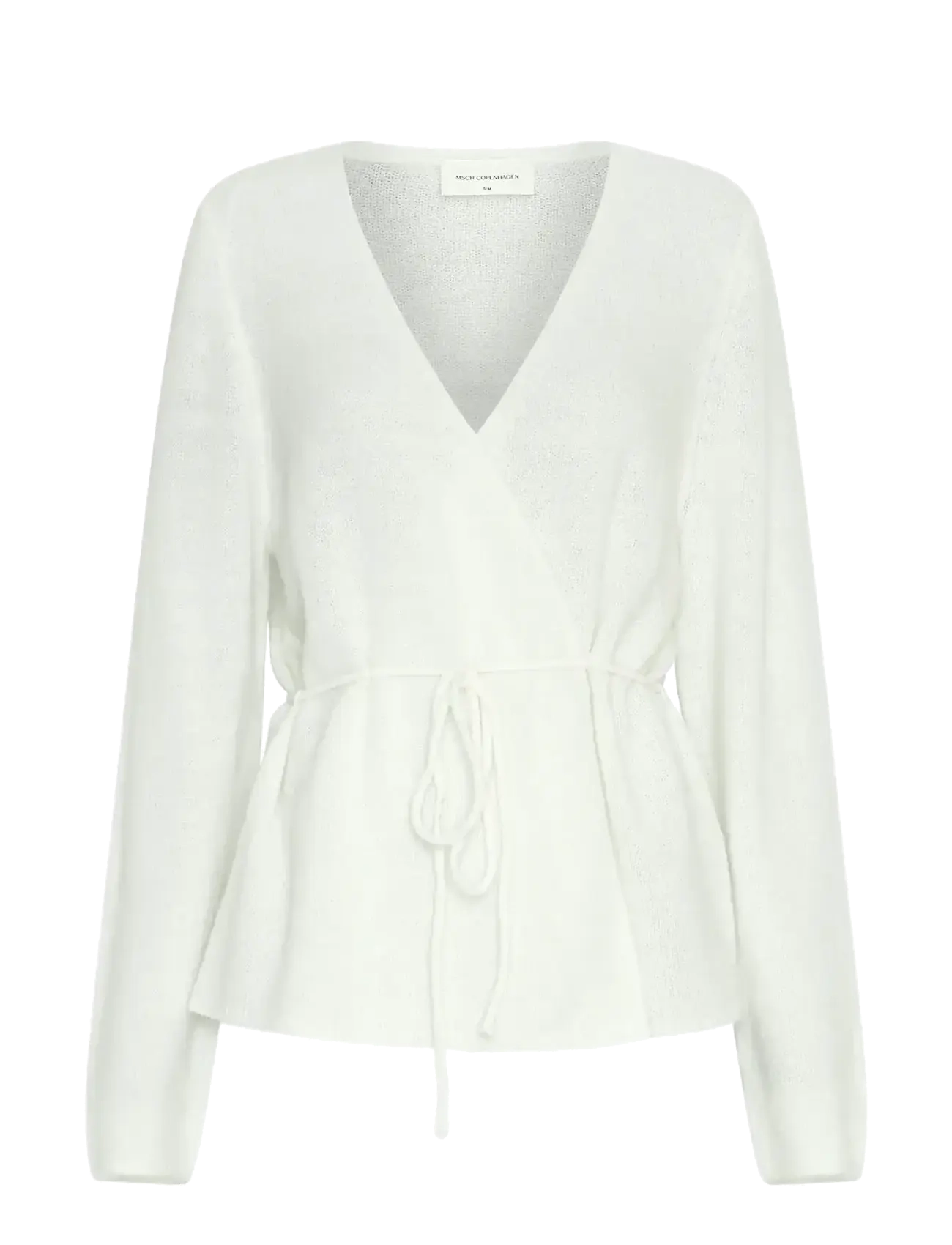MSCH Copenhagen MSCHMiabelle Hope Wrap Cardigan - Transitional Layering - EGRET / white