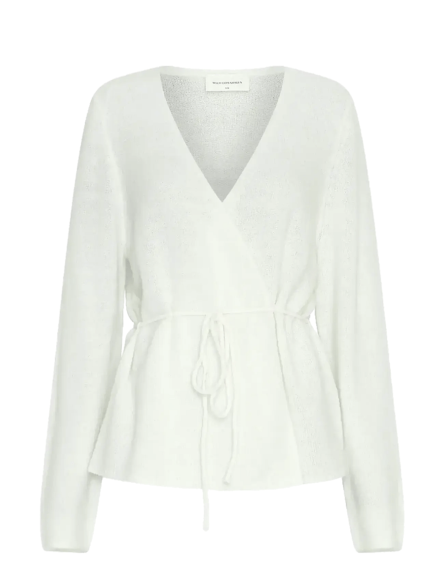 MSCH Copenhagen - MSCHMiabelle Hope Wrap Cardigan - cardigans - egret - 0