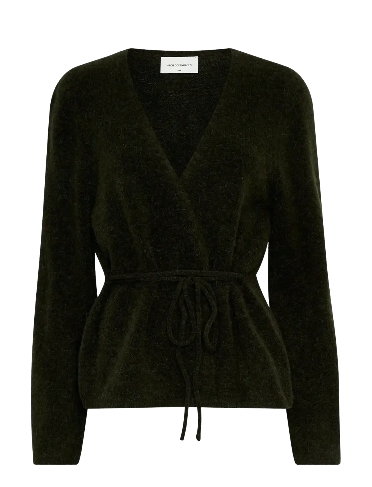 MSCH Copenhagen MSCHMiabelle Hope Wrap Cardigan - Cardigans - ROSIN MELANGE / khaki/green