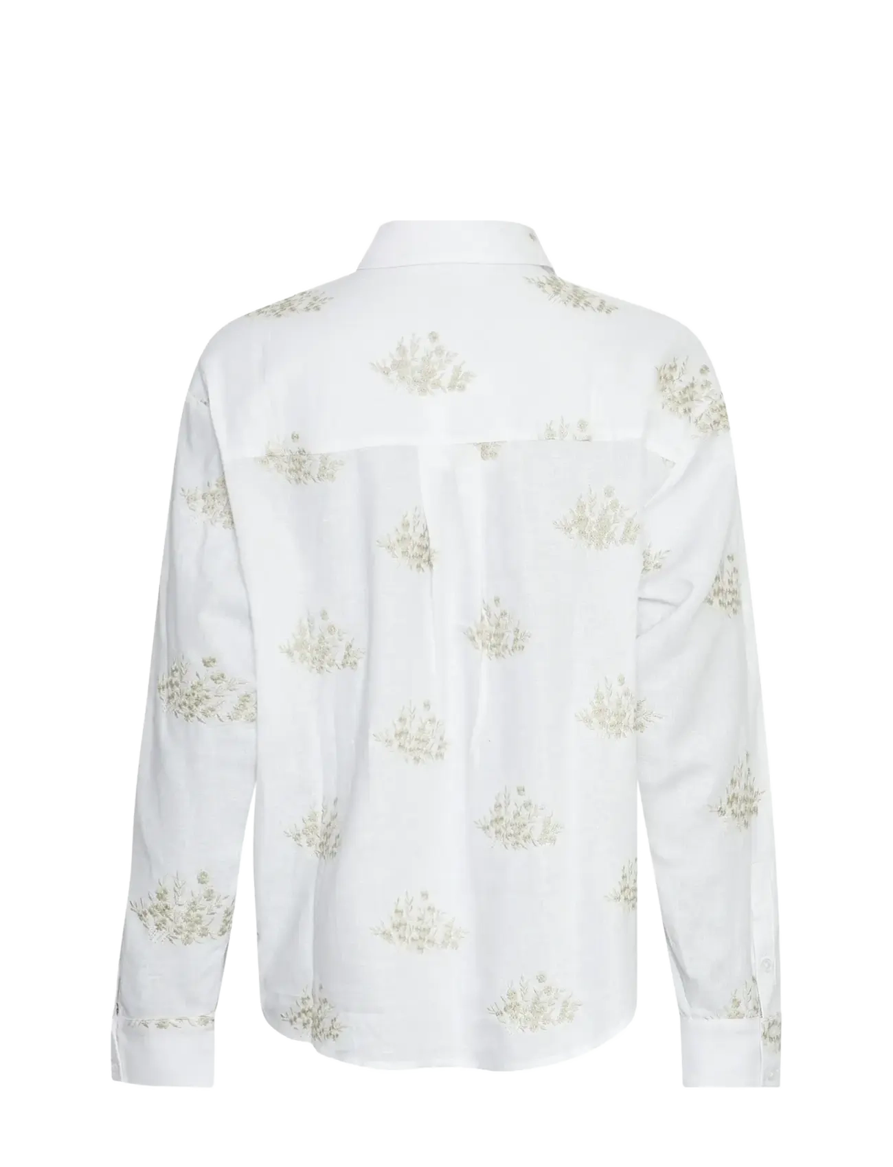MSCH Copenhagen - MSCHRyan Conella Shirt EMB - long-sleeved shirts - b wht/peyot flw - 1