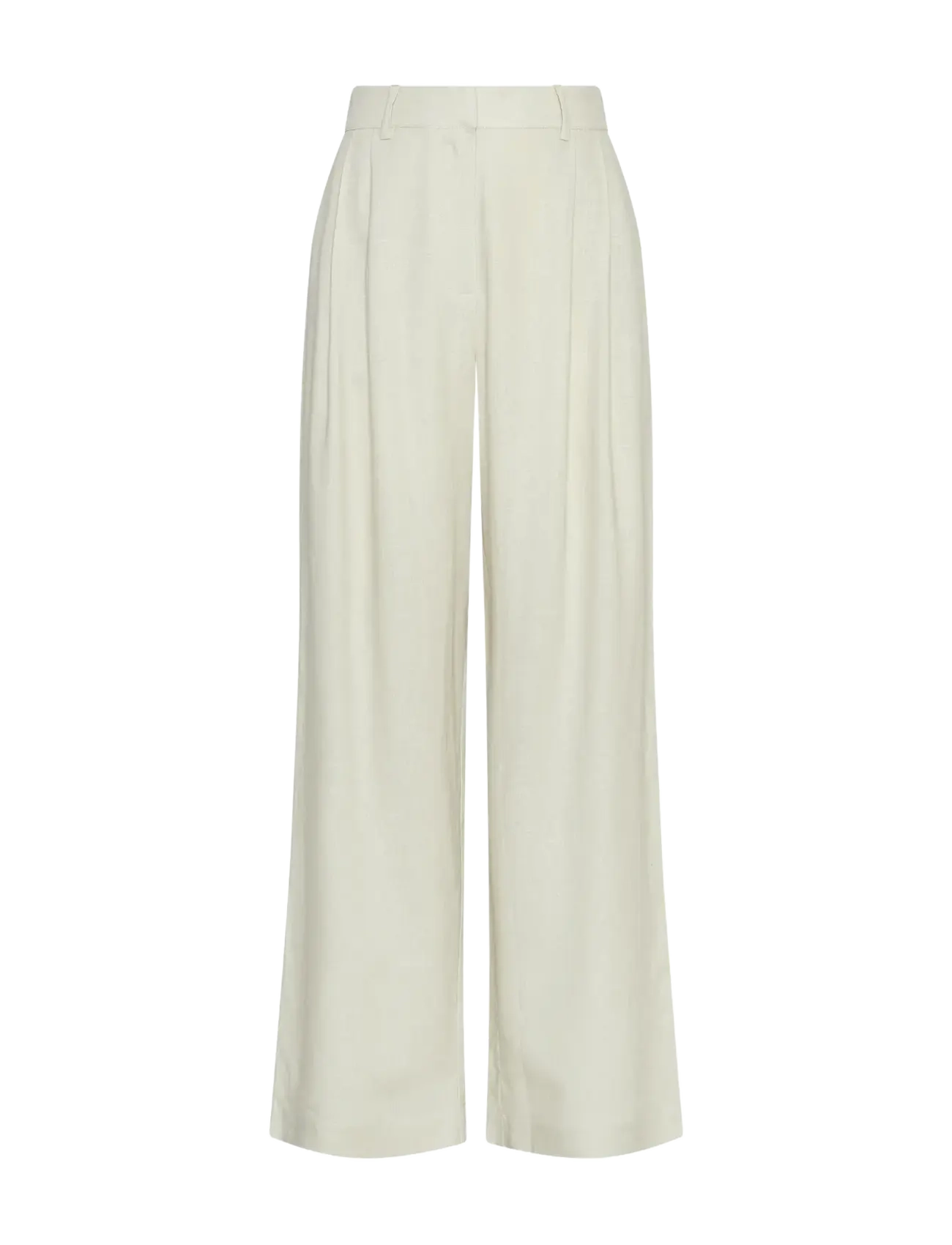 MSCH Copenhagen MSCHRyan Conella HW Pants - Kampagne - PEYOTE / white