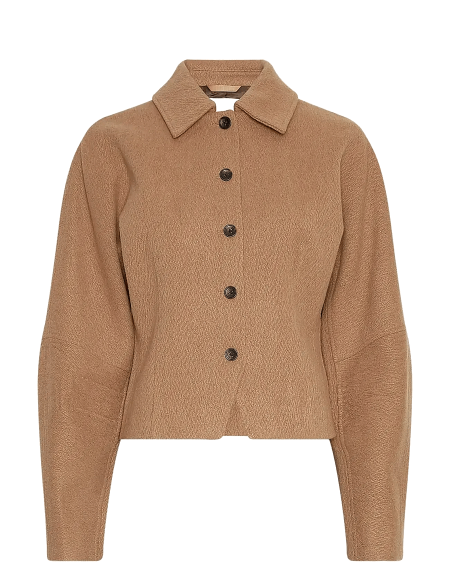 MSCH Copenhagen - MSCHEsmeralda Jacket - ullkappor - toasted coconut - 0