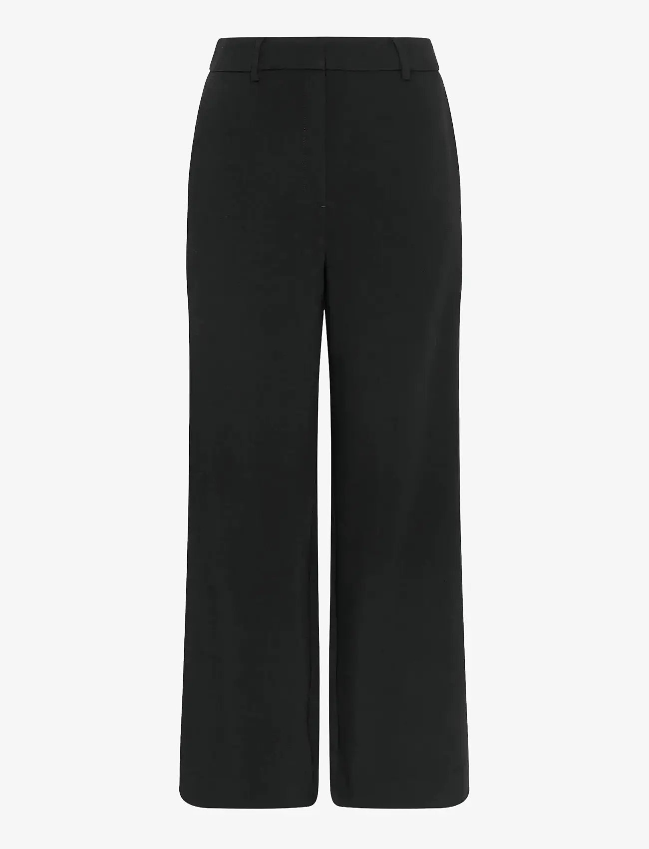 MSCH Copenhagen - MSCHMacy Michelle HW Wide Pants REGULAR - sirge säärega püksid - black - 0