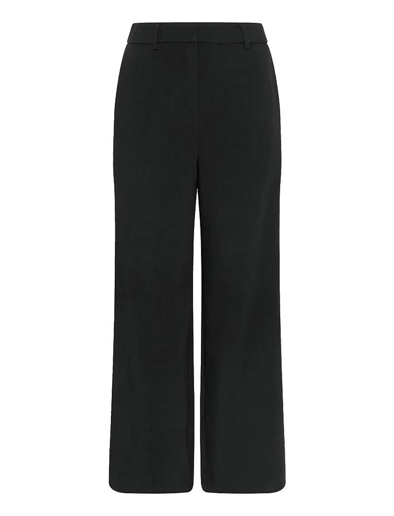 MSCH Copenhagen - MSCHMacy Michelle HW Wide Pants REGULAR - sirge säärega püksid - black - 0