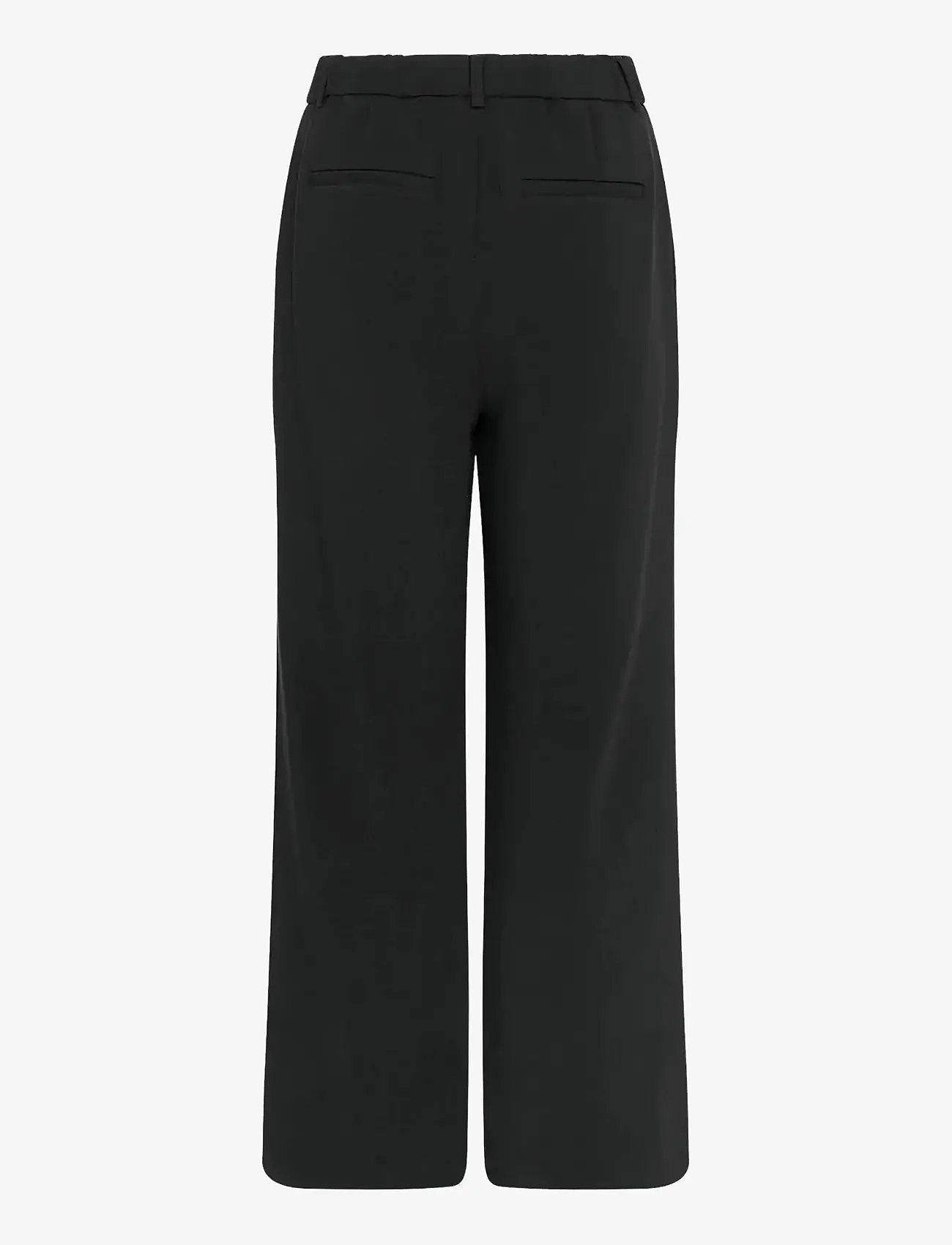 MSCH Copenhagen - MSCHMacy Michelle HW Wide Pants REGULAR - sirge säärega püksid - black - 1